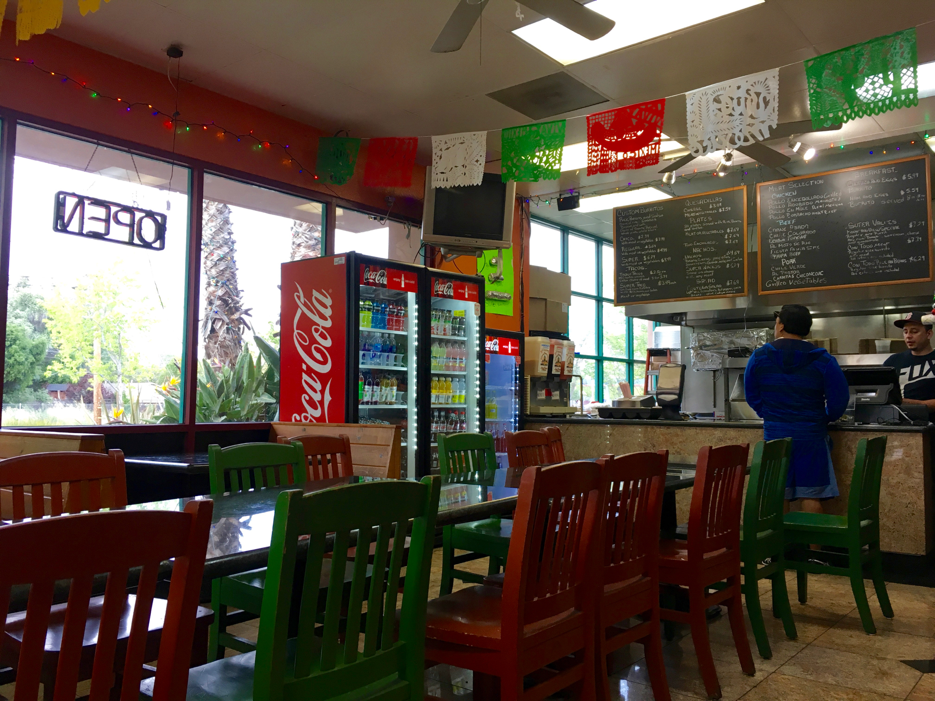 Inside La Costena Mexican Grill in Mountain View.