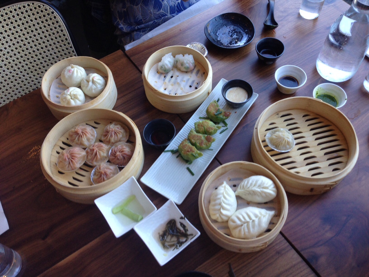 A variety of dishes at Dumpling Time.