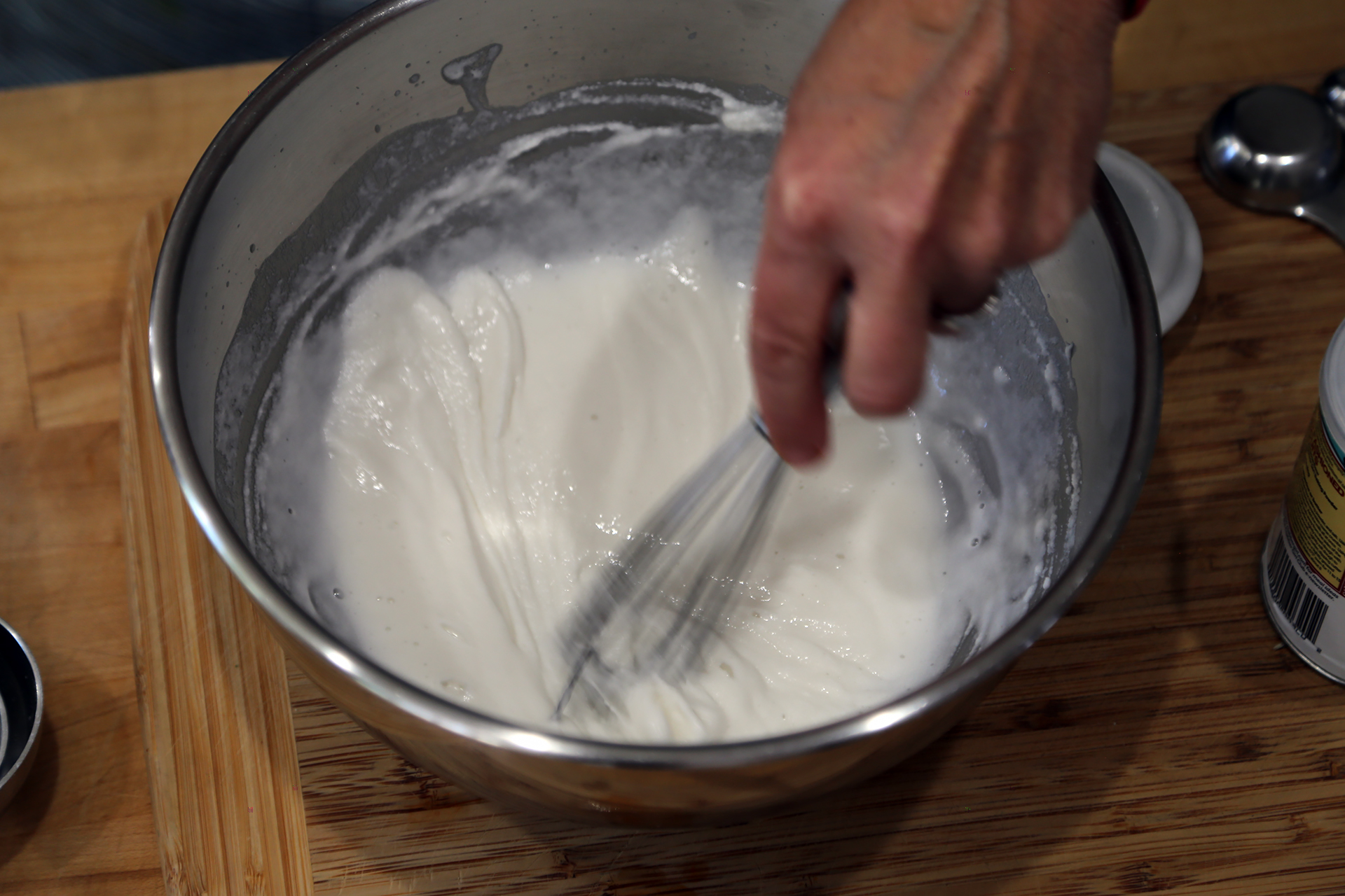 The batter should have a smooth consistency.