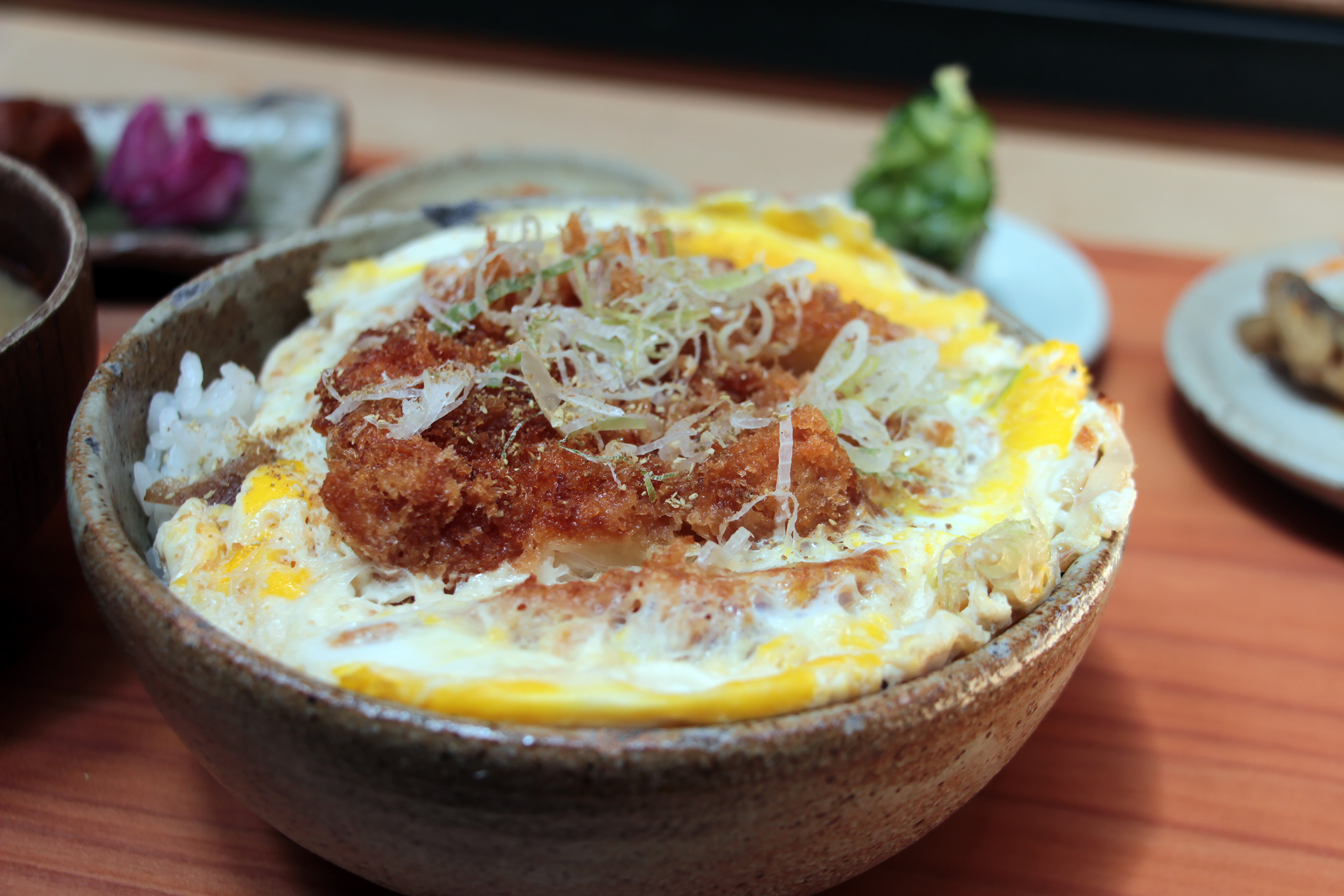 Rintaro Fried Chicken Katsu Cooked with Riverdog Egg and Sweet Dashi Over Rice