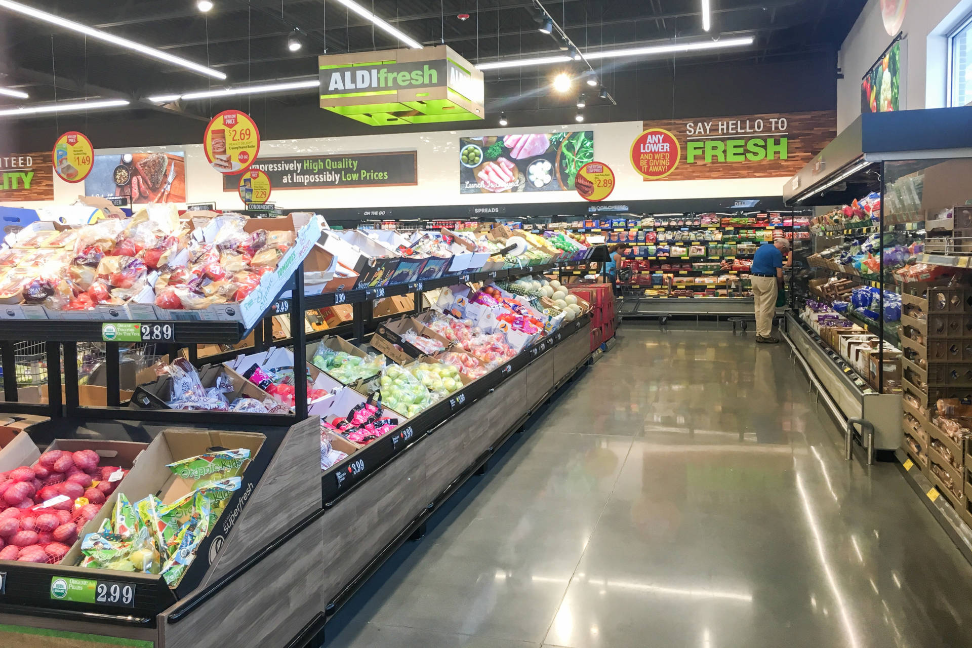 Aldi, which has been in the U.S. since the 1970s, has been updating its look and product selection, adding more fresh produce, among other things.