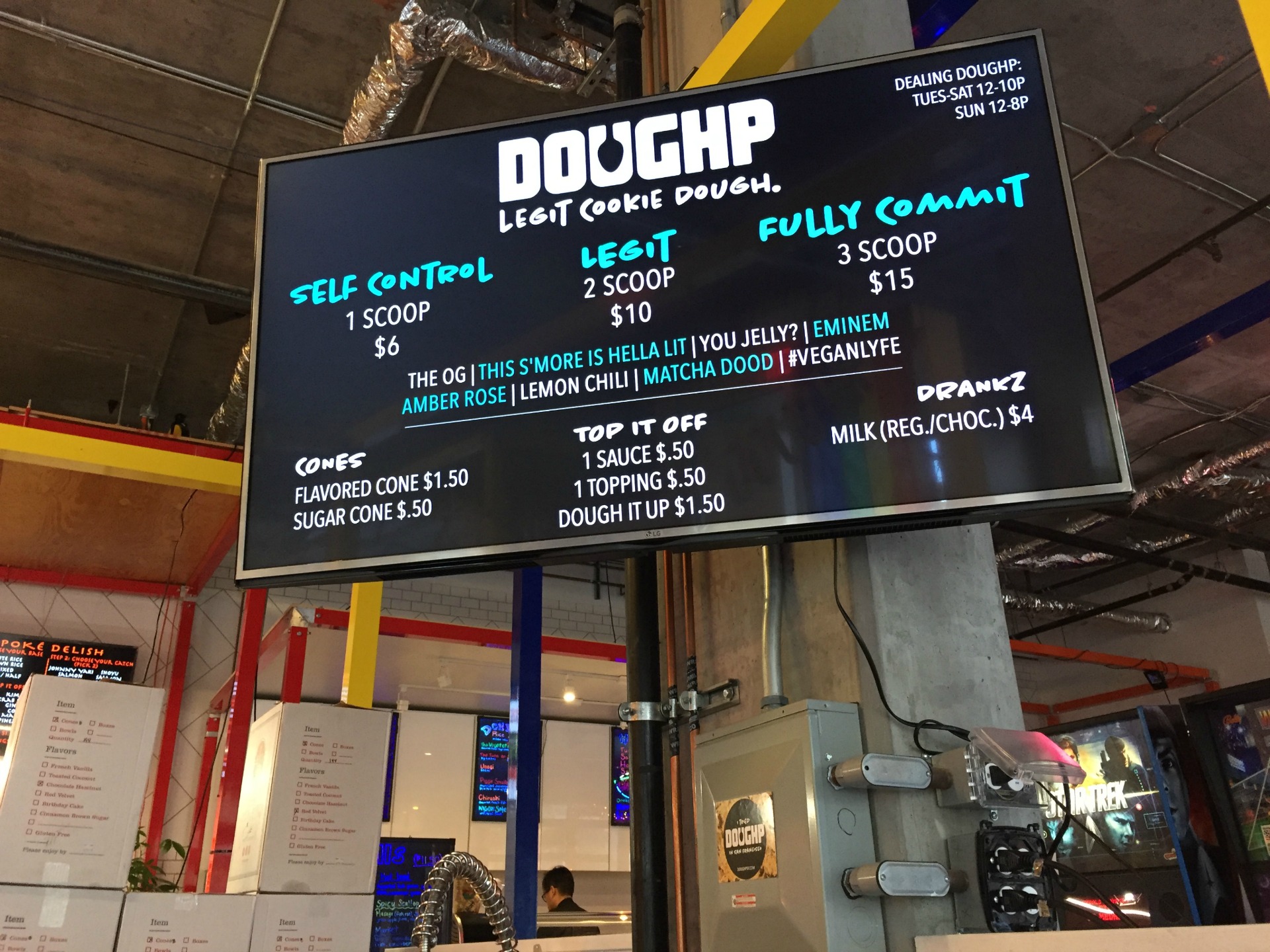 DOUGHP's menu.