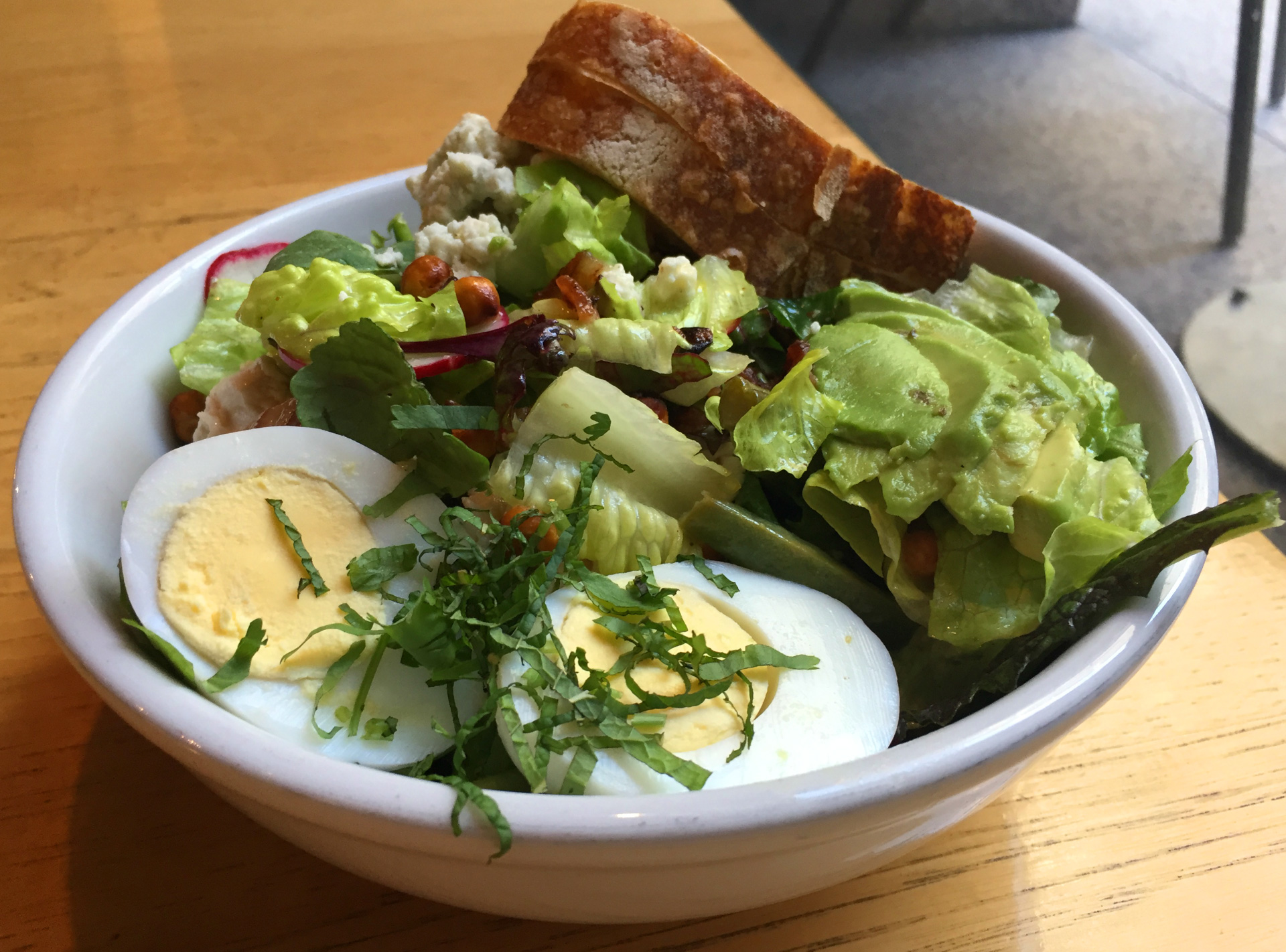 The menu at the Plant Cafe Organic changes seasonally to make room for dishes like this summer Cobb salad.