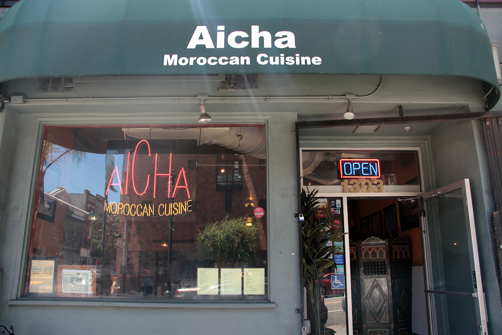 Aicha Moroccan Cuisine exterior.