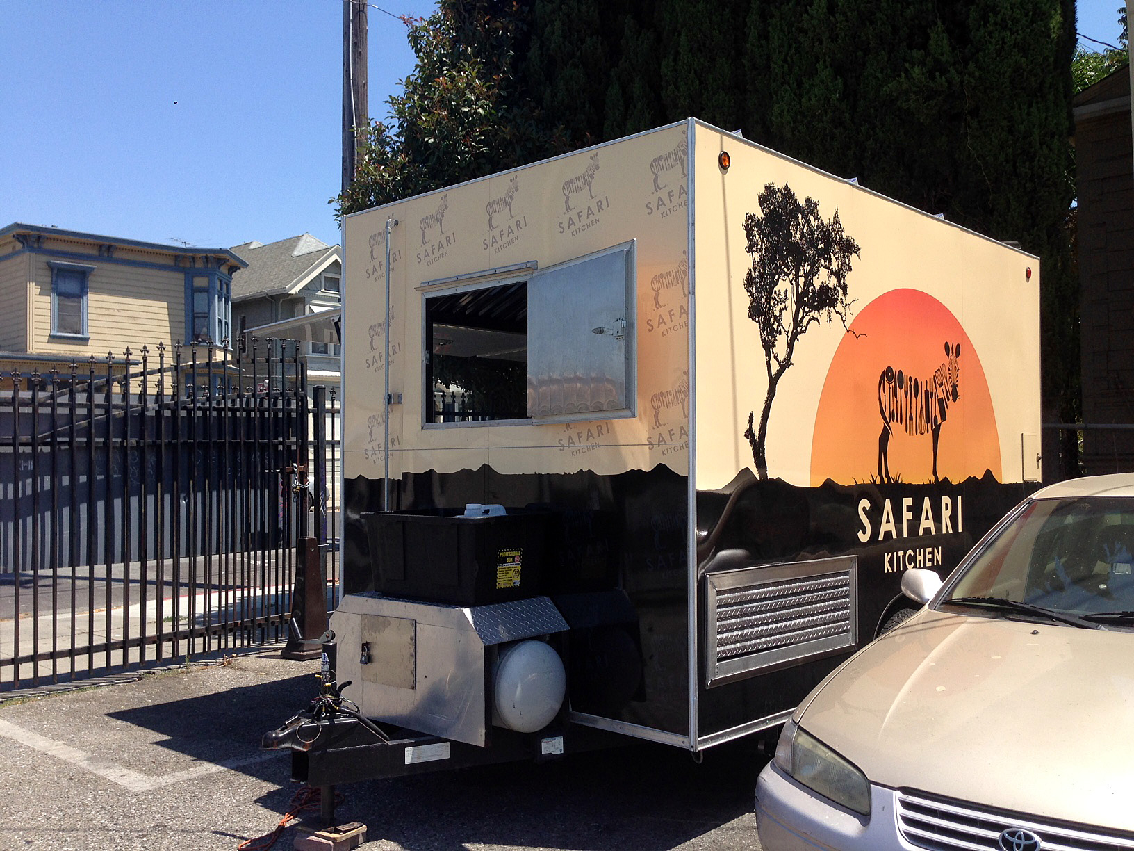 Somali food trailer that houses Safari kitchen.