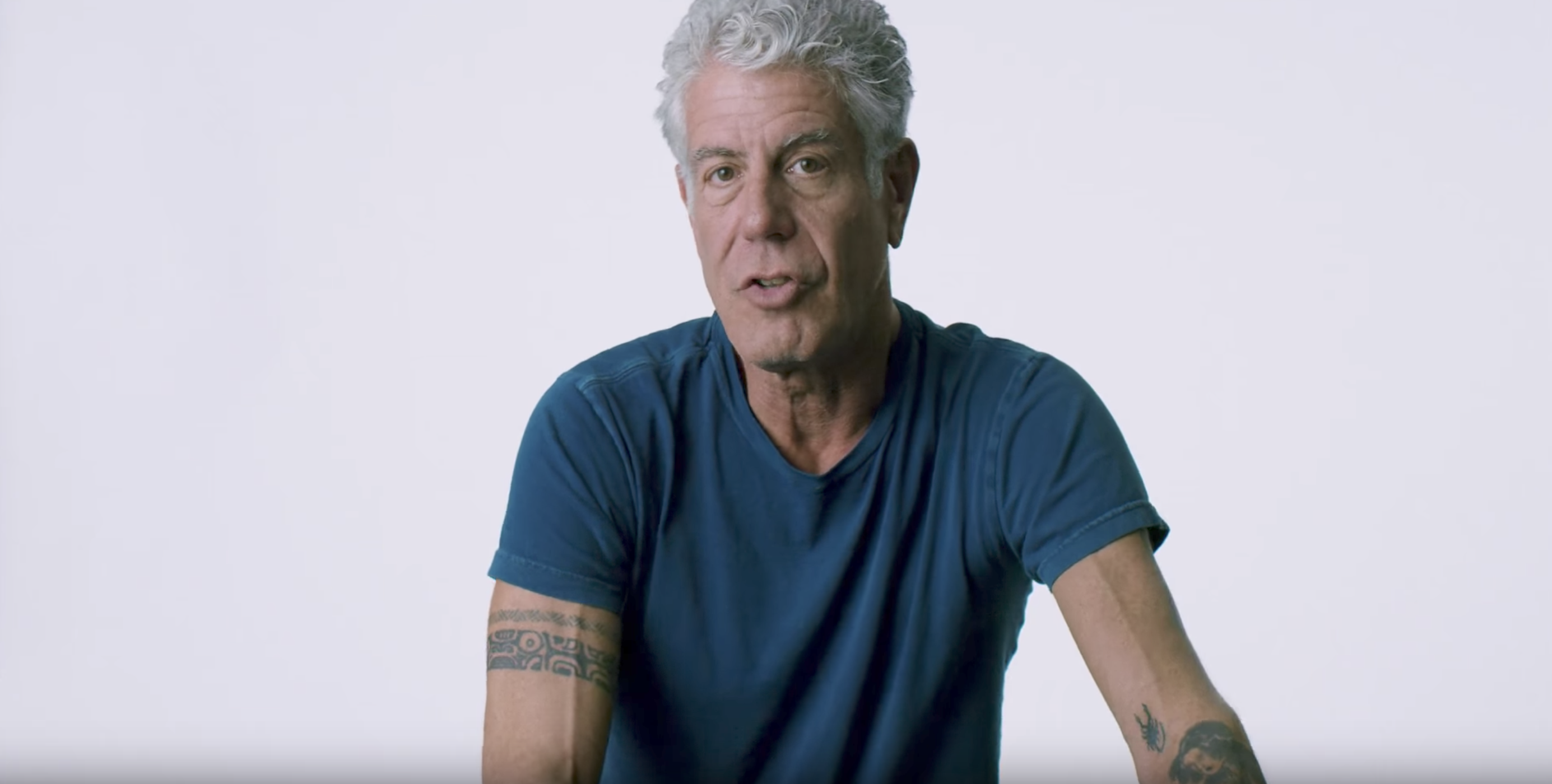 Anthony Bourdain in new documentary, Wasted! The Story of Food Waste.