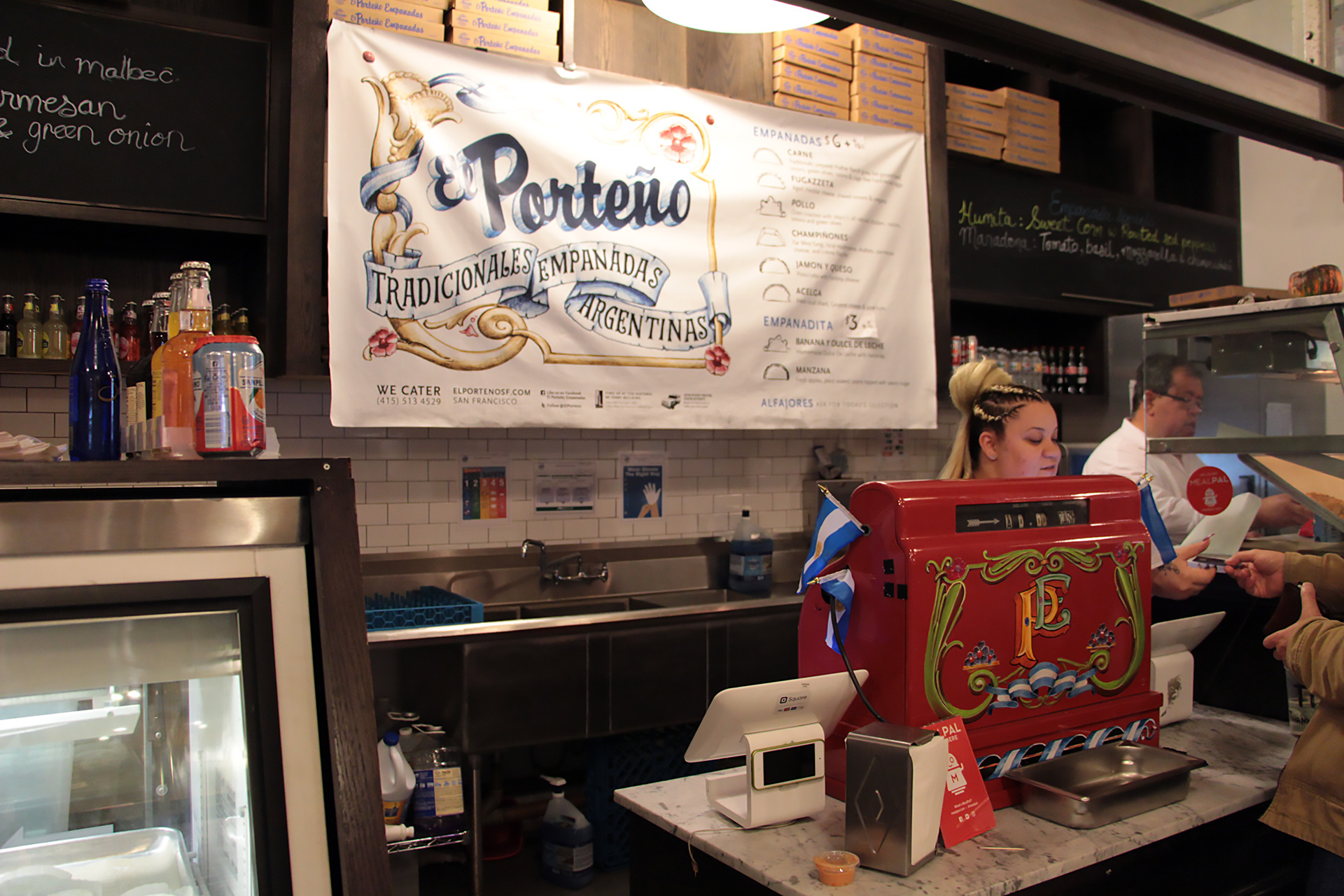 El Porteño counter in Ferry Building