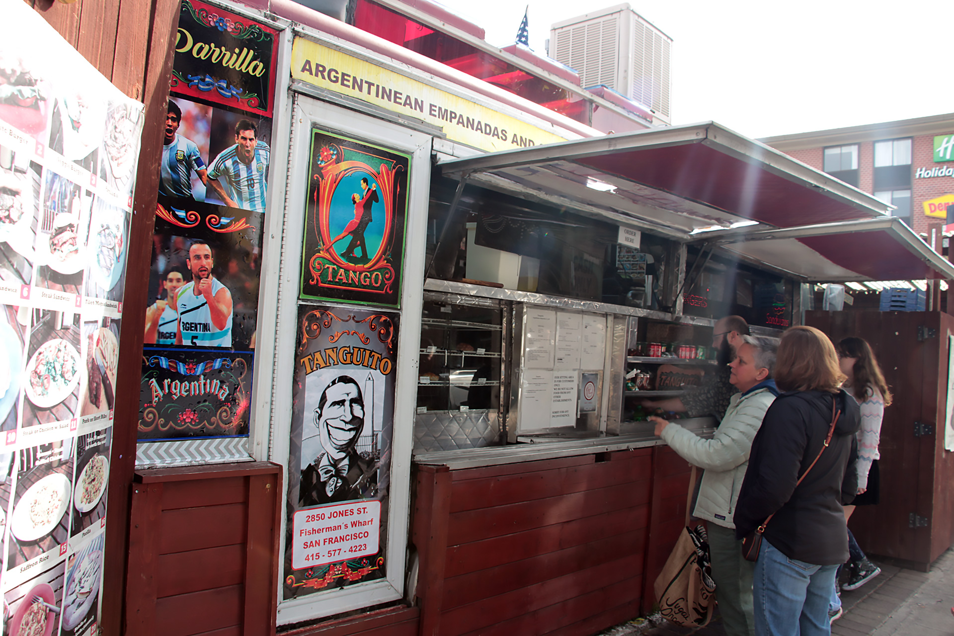 Ordering at the Tanguito truck.