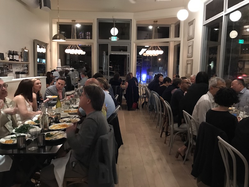 Group dinner event at Le Marais Castro.