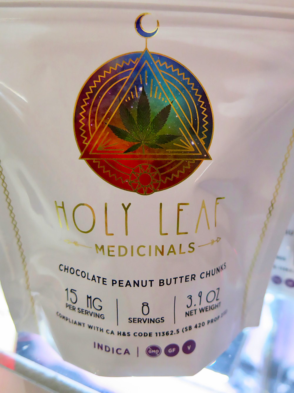 Holy Leaf Medicinals chocolate peanut butter Bliss Chunks