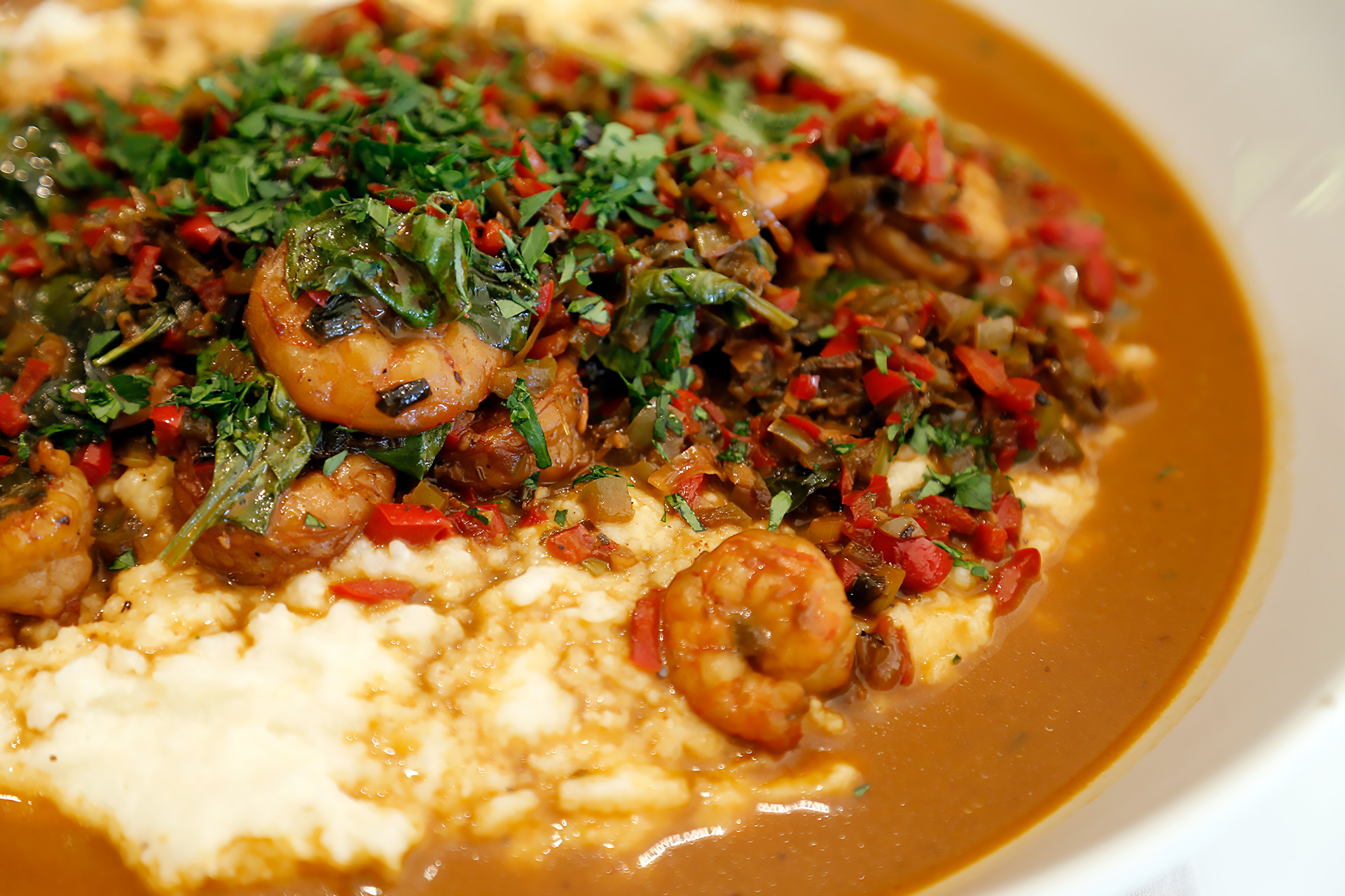 Tanya Holland’s Creole BBQ Shrimp and Grits