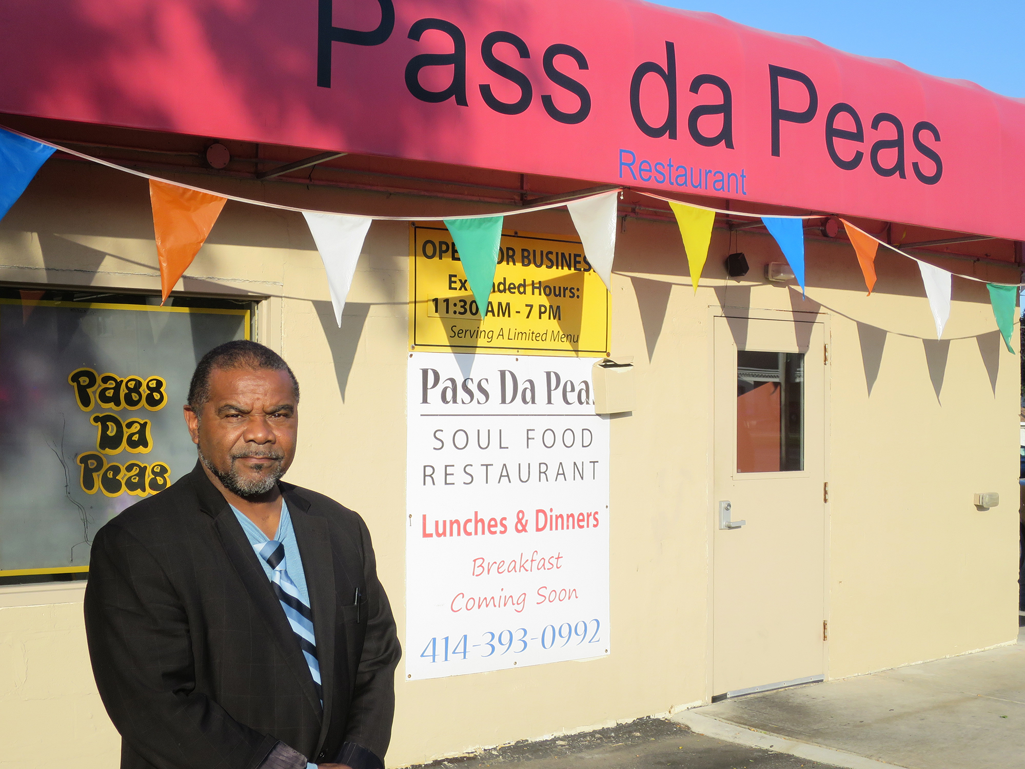 Thromentta Anderson, the owner of Pass Da Peas in northwest Milwaukee likes to greet customers by name and give them tokens toward free drinks. But he was glad to see new faces during Black Restaurant Week.