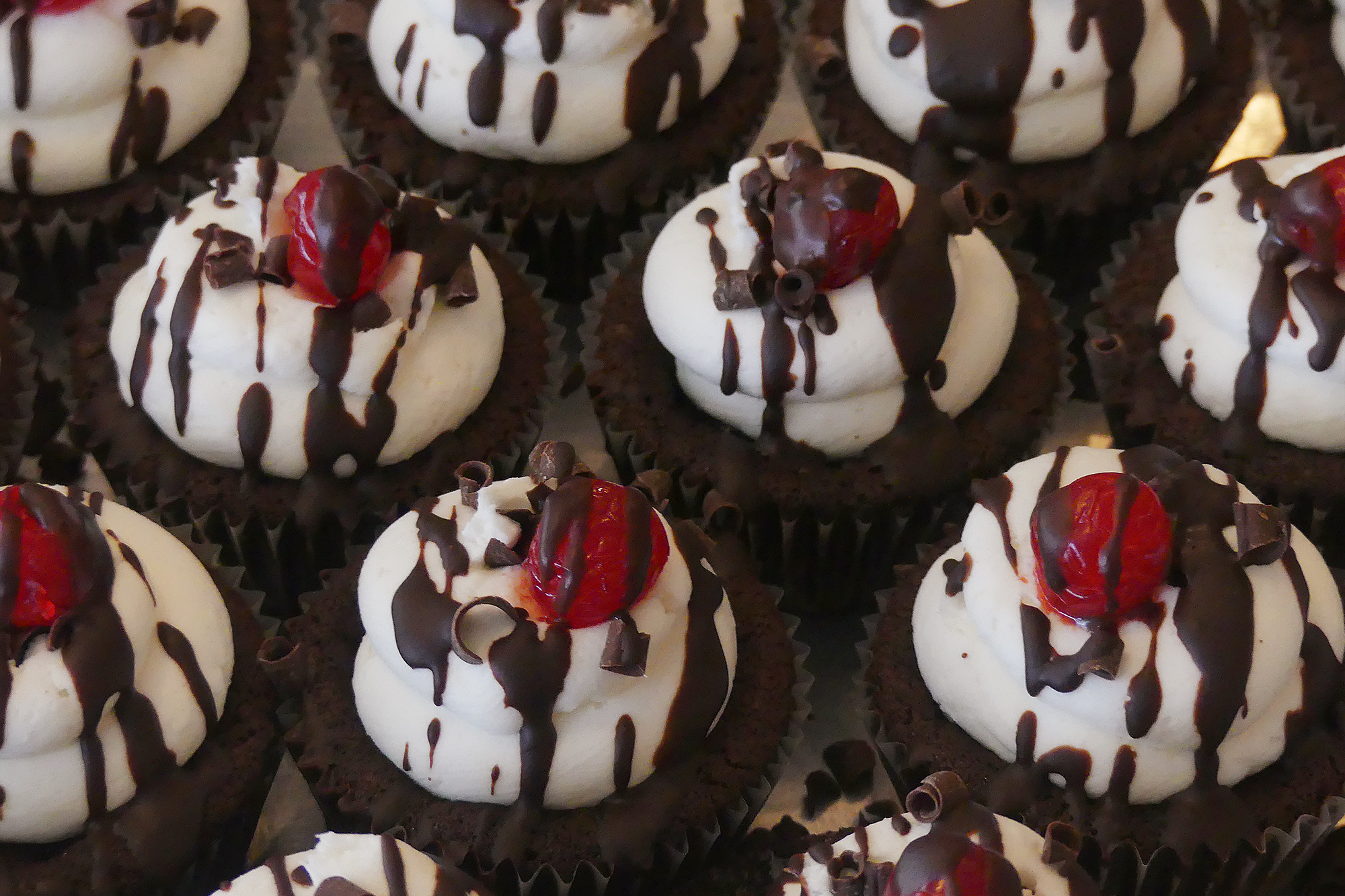 This tempting row of black forest cupcakes was available at SweetArt, a combination bakery and gallery in St. Louis, that participated in Black Restaurant Week last year.