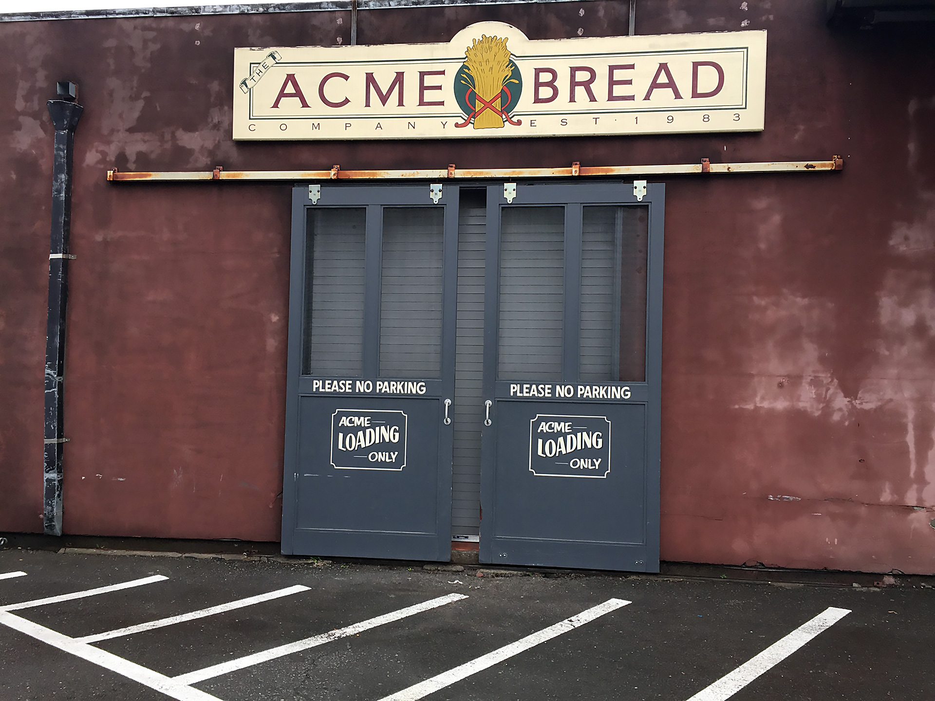 Outside Acme Bread in Berkeley