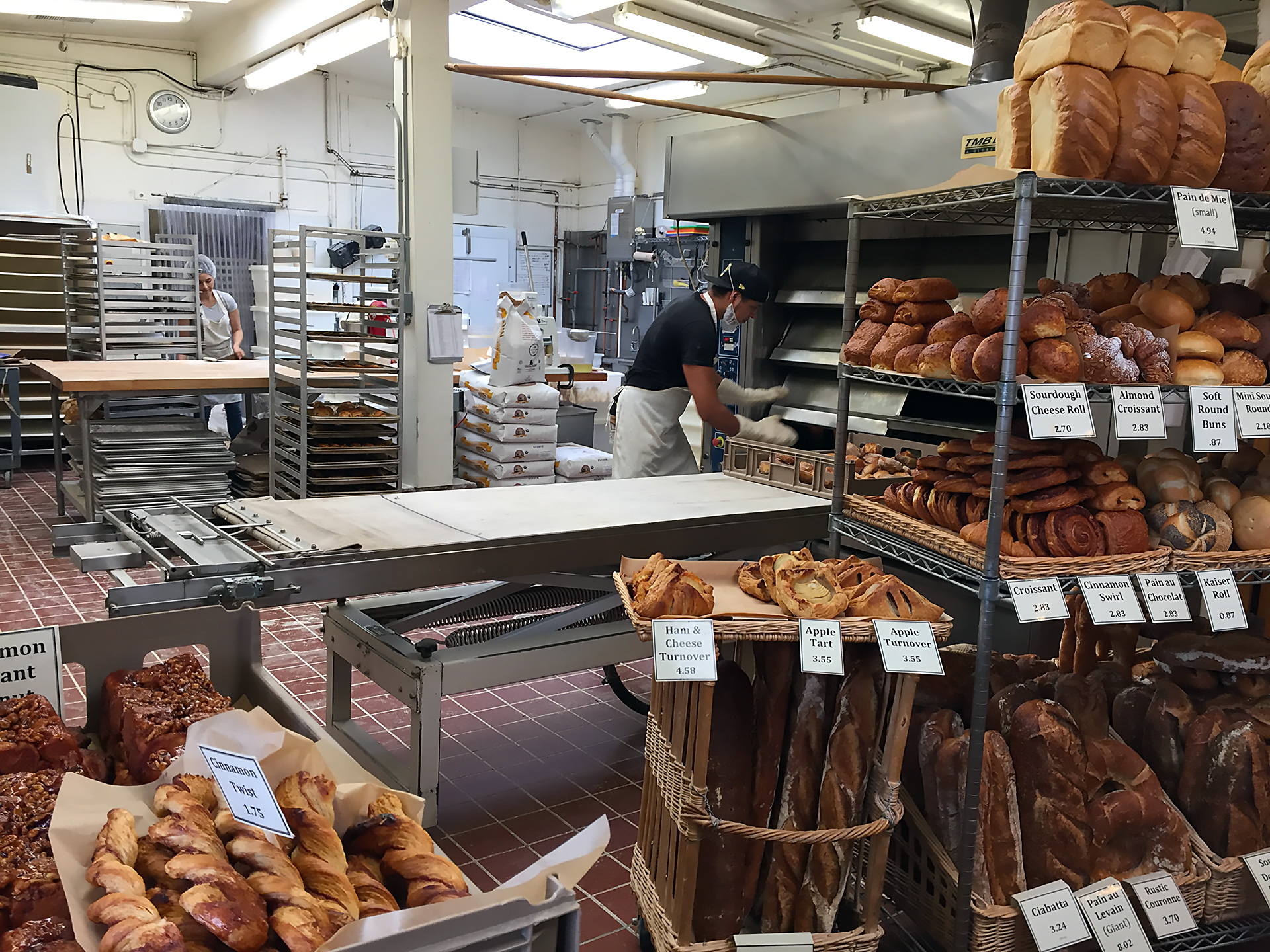 Baking inside Acme Bread Company in Berkeley