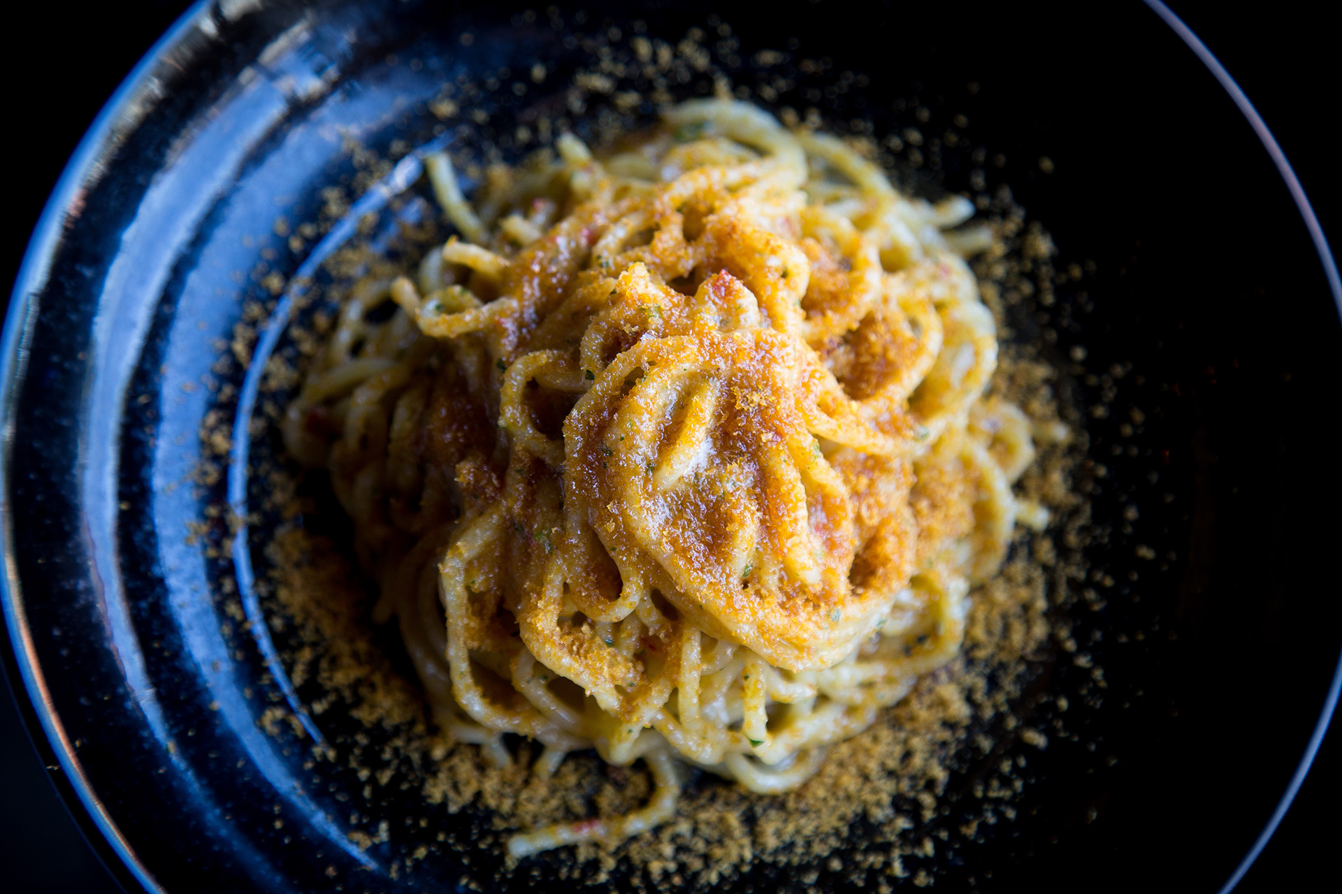 Spaghittusu cun Allu Ollu e Bottariga (Fresh Spaghetti Spicy Garlic Oil Salt Cured Fish Roe)