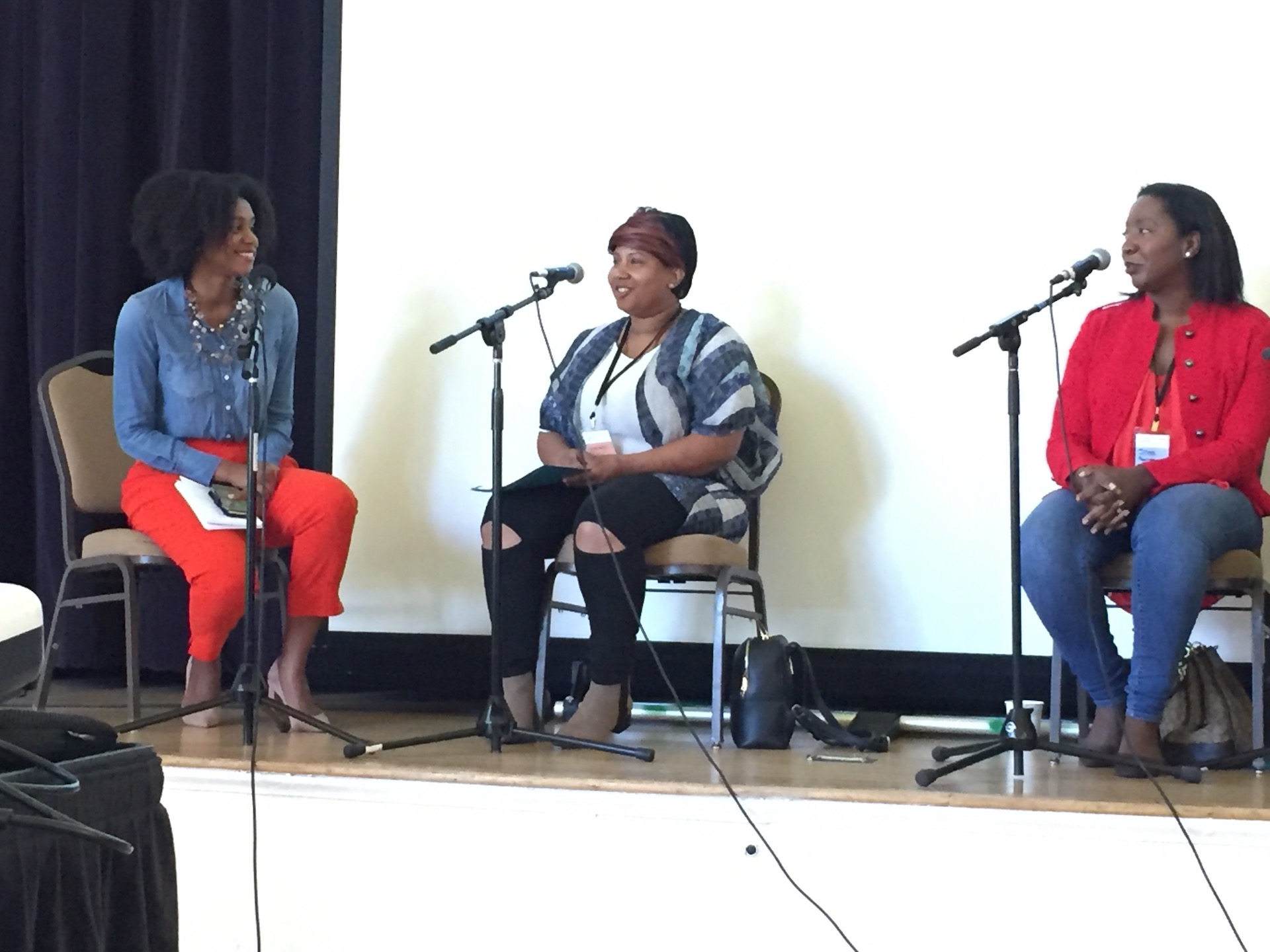Shakirah Simley, Tiffany Carter, Shani Jones on panel Black Leaders in Food