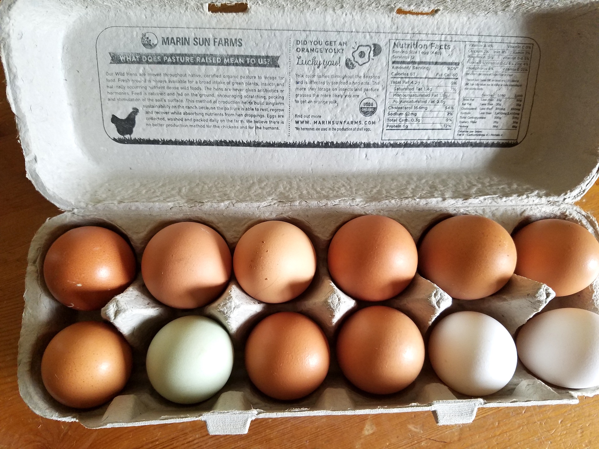 Marin Sun Farms eggs