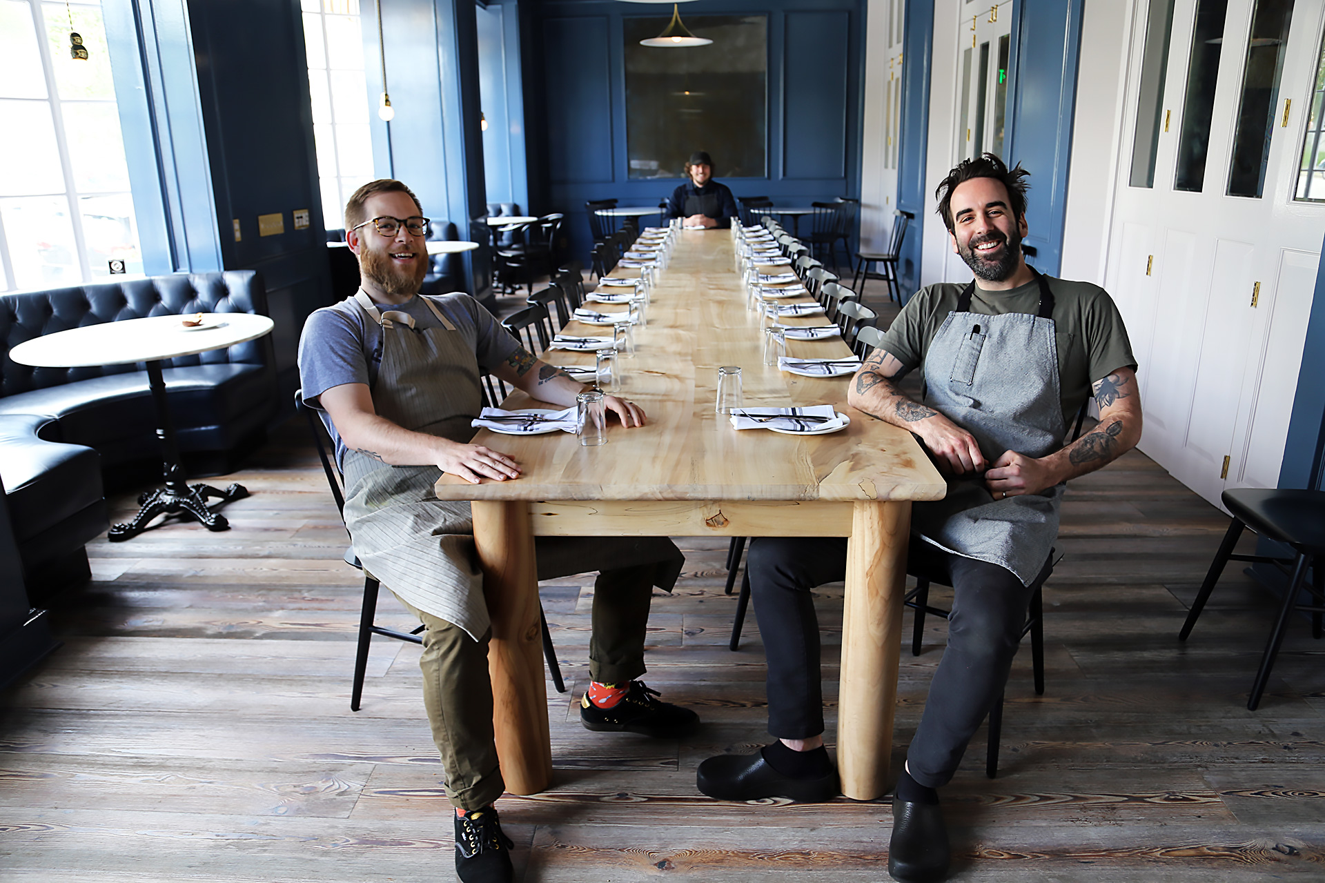 The Durant Dining Room with chef Chris Kronner and co-executive chefs Jeffrey Hayden and Justin Huffman