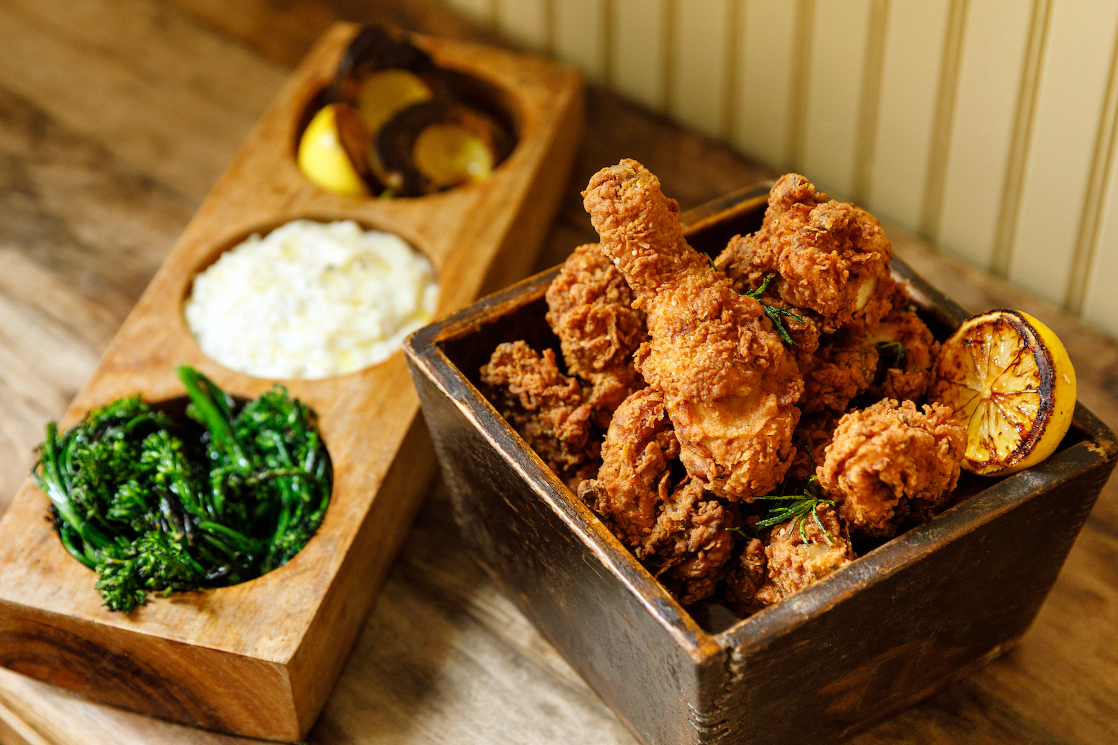 Town Hall’s fried chicken is consistently a highlight.