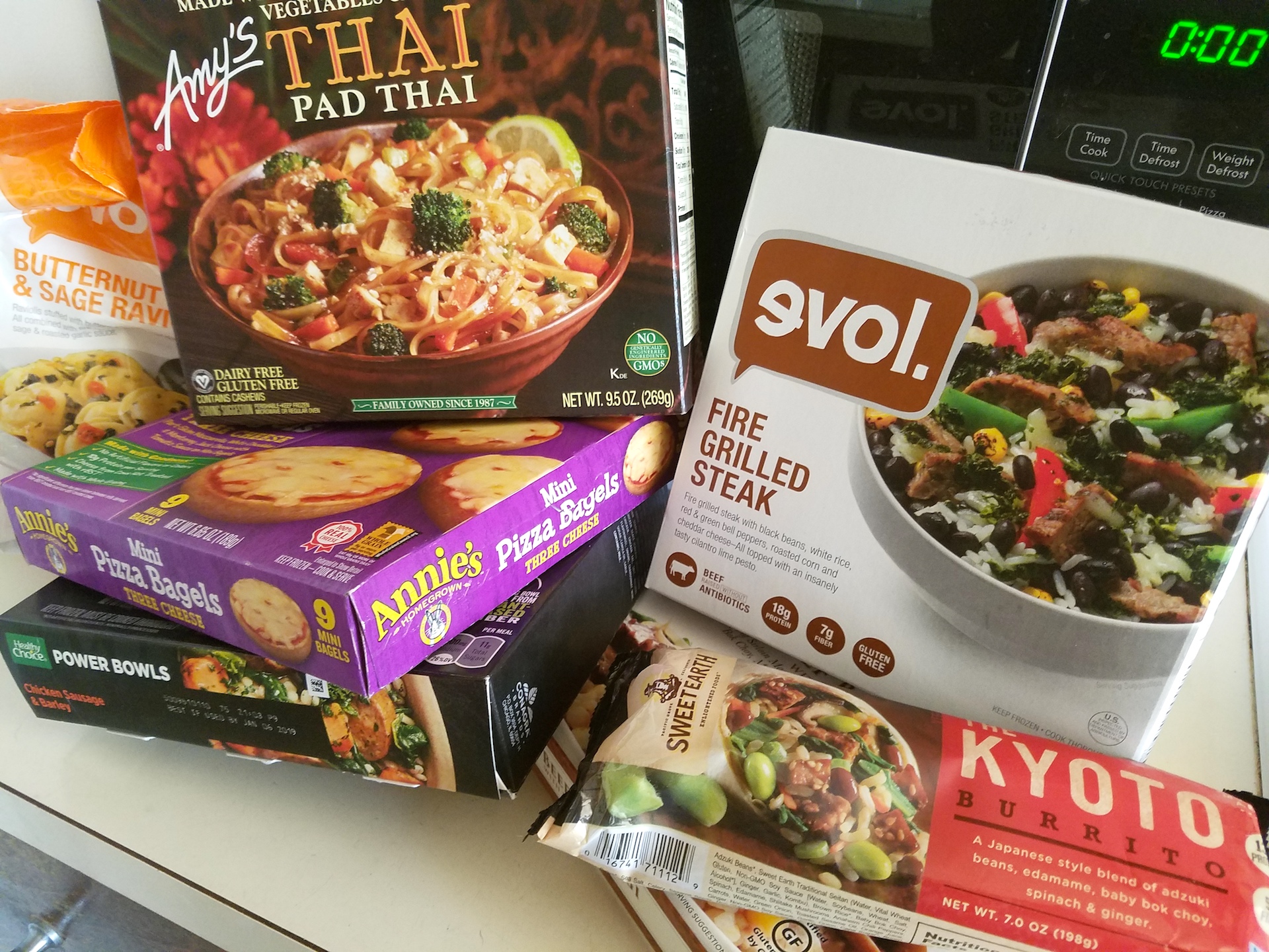 Some of our favorite frozen meals.