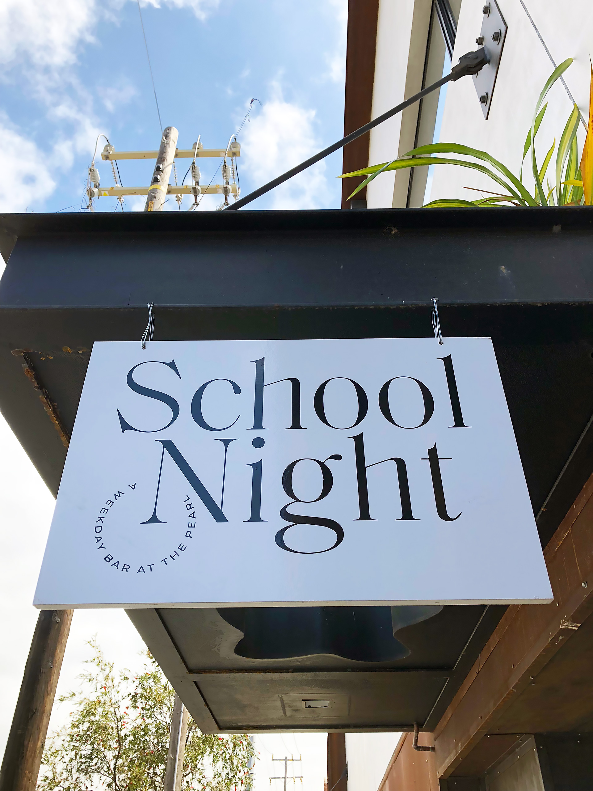 School Night signage