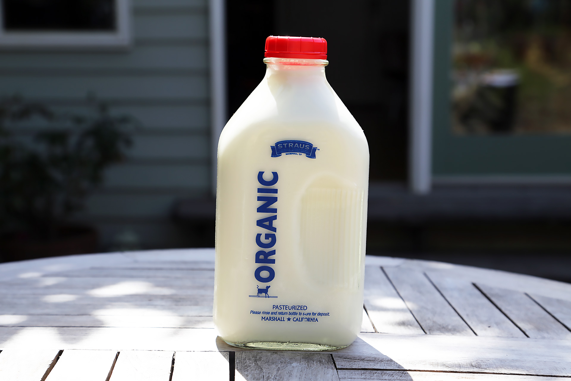 Straus organic whole milk