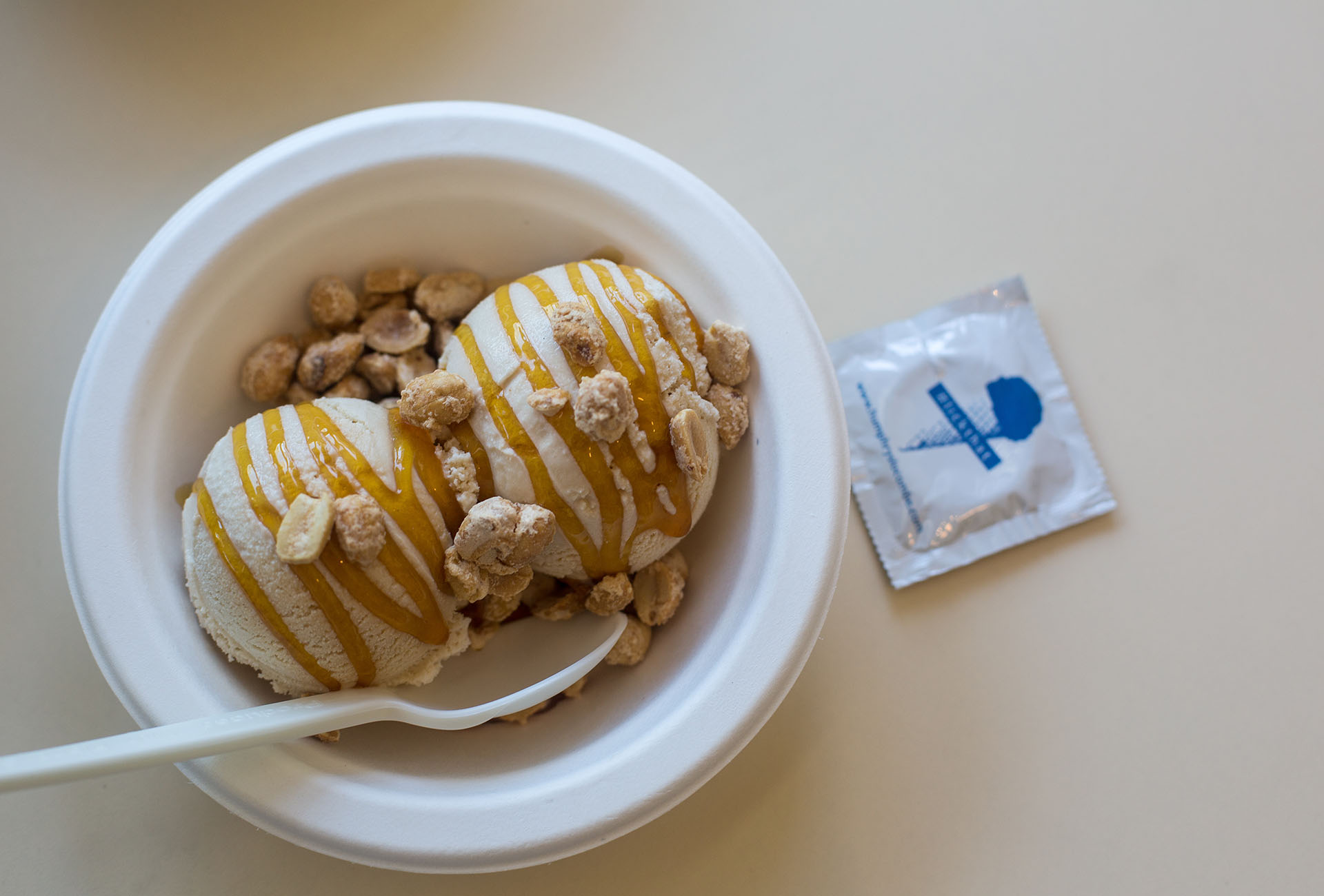 The Whos Your Daddy Sundae, alongside the Humphry Slocombe condoms, which are also available for Pride.