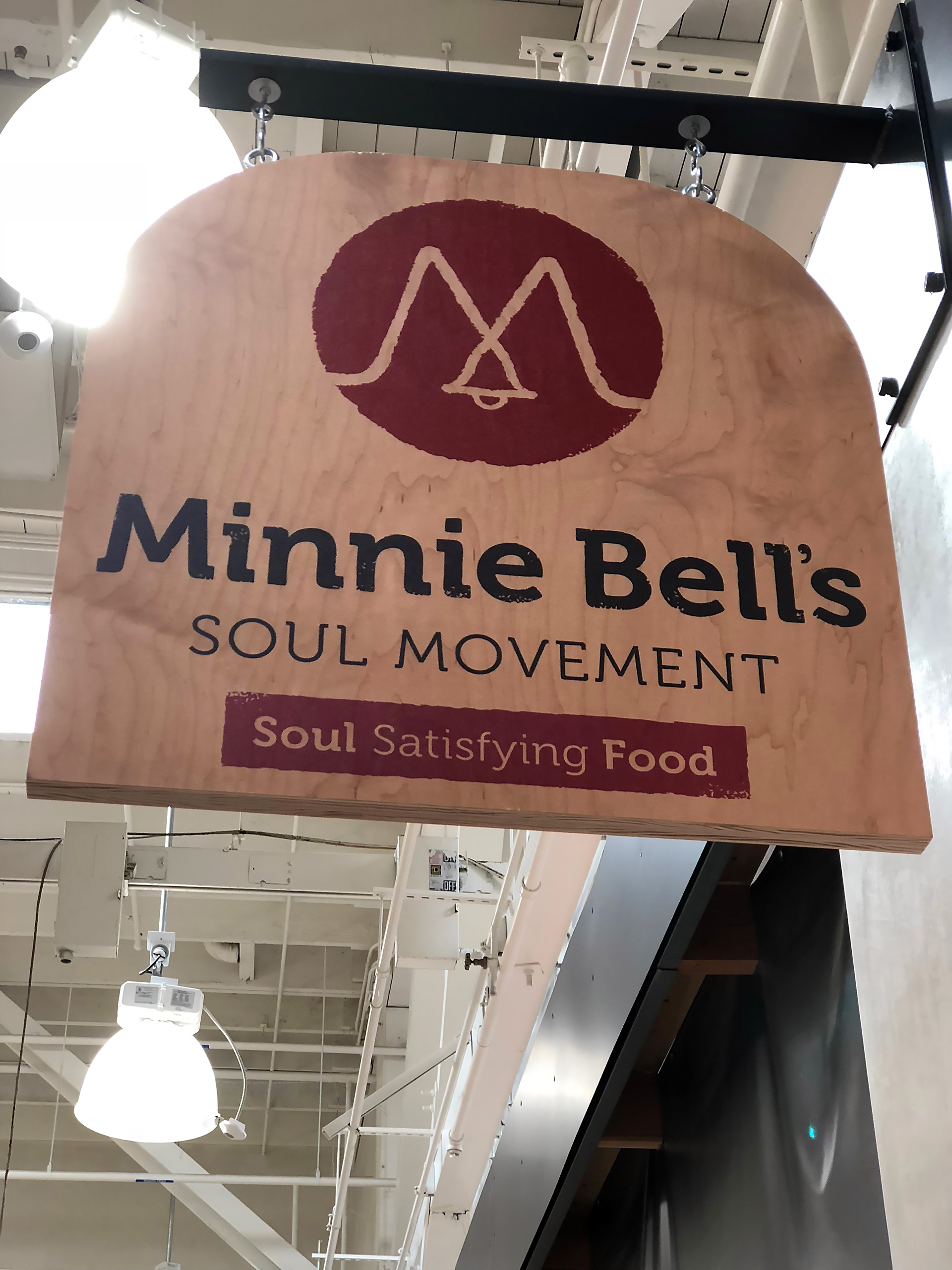 Signage for Minnie Bell's Soul Movement.