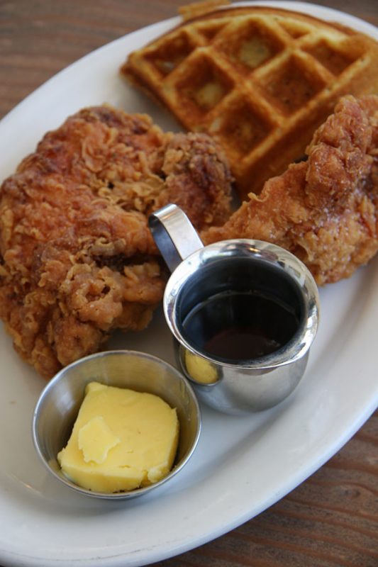 Fremont Diner Chicken and waffles in Sonoma