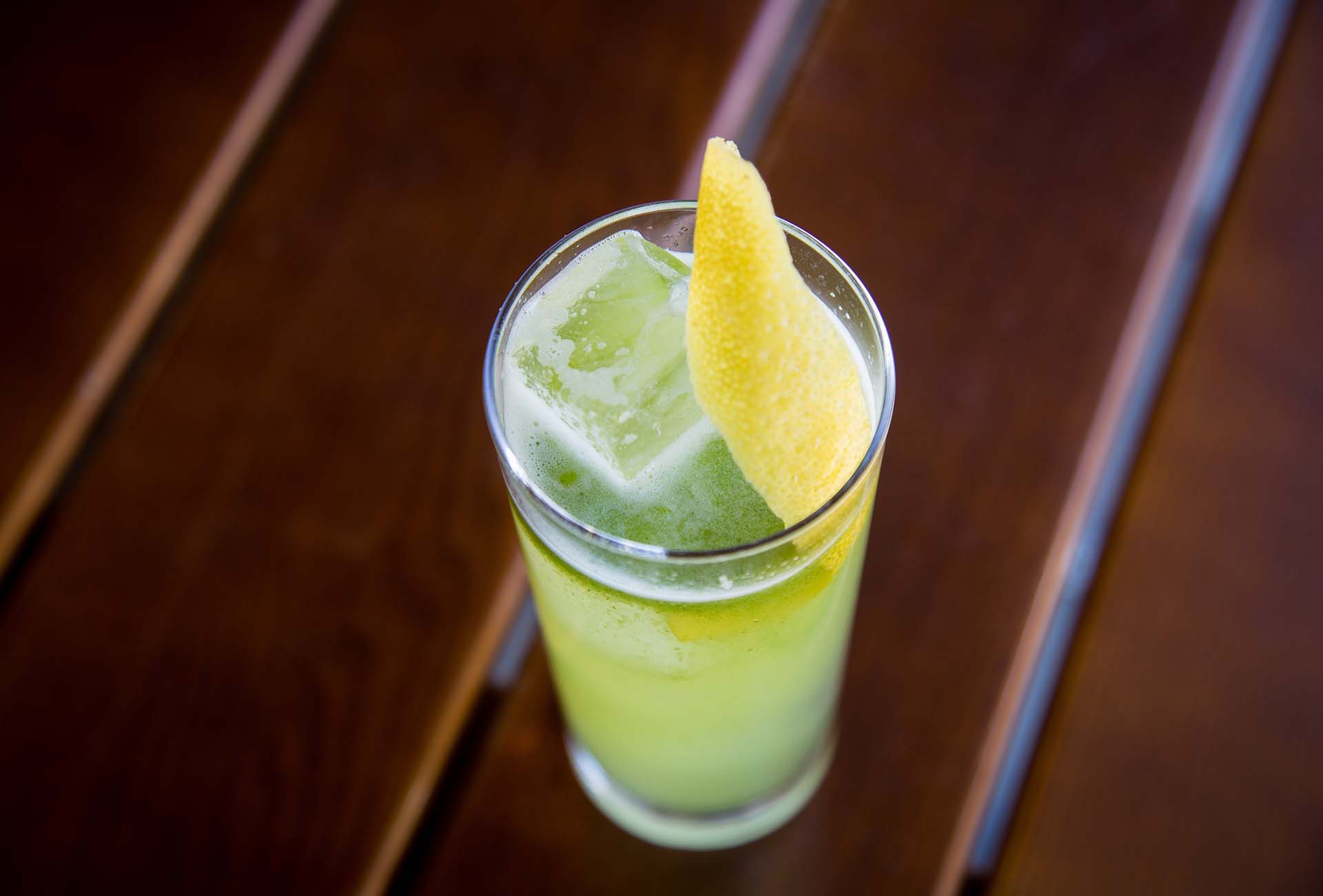 The Tarragon is a simple refreshing drink using tarragon syrup lemon and soda