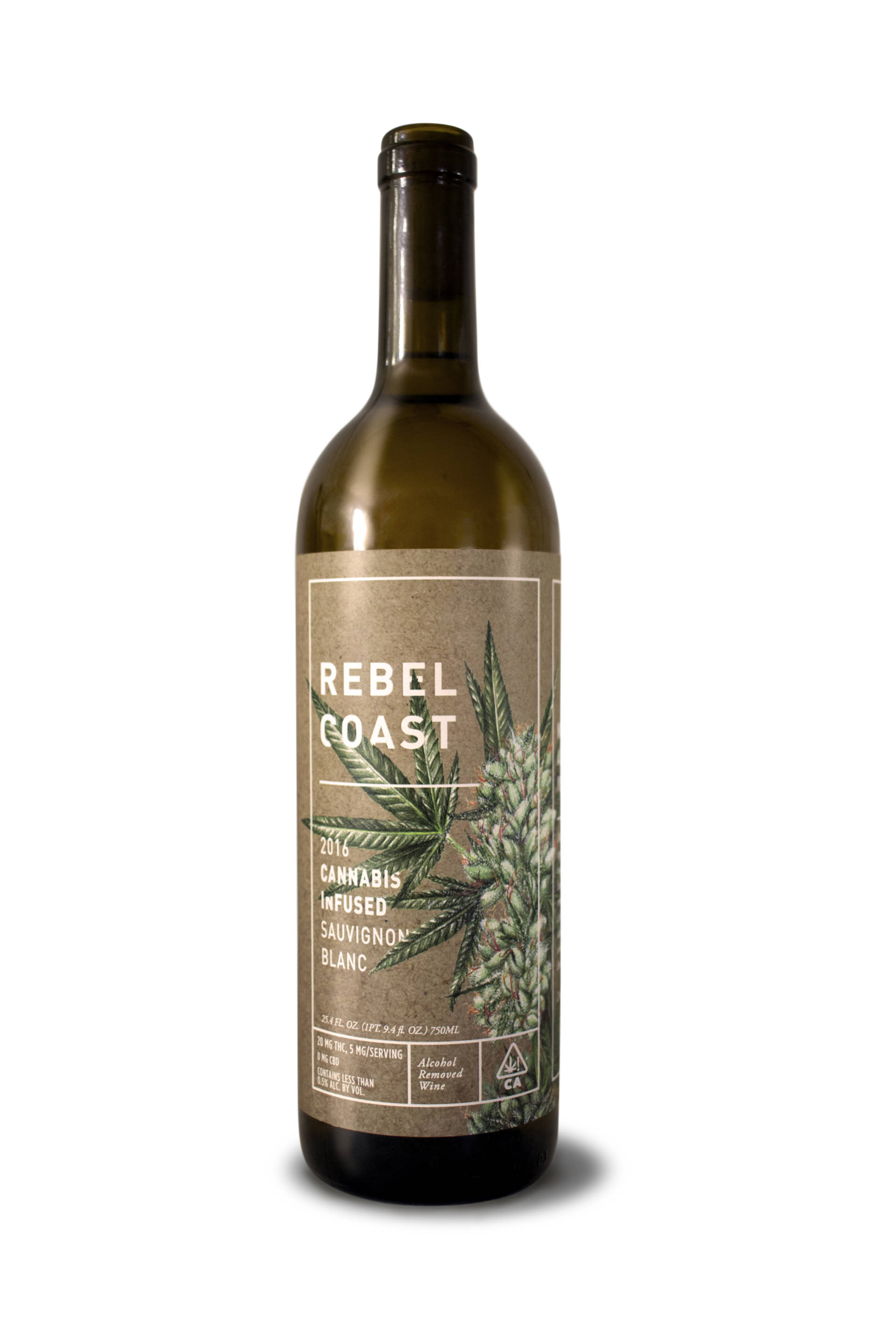Rebel Coast Winery’s THC-infused sauvignon blanc.