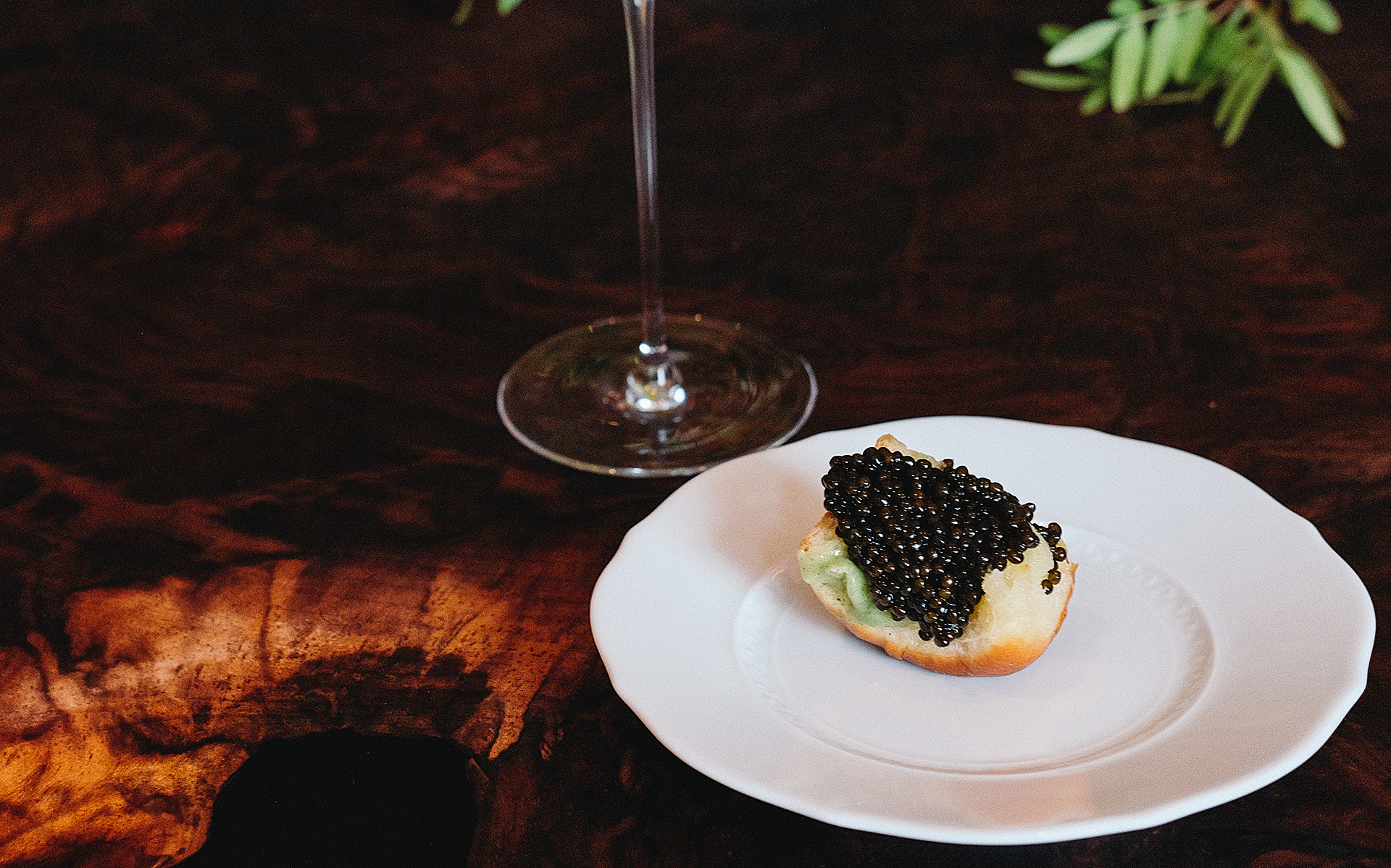 Angler's caviar roll.