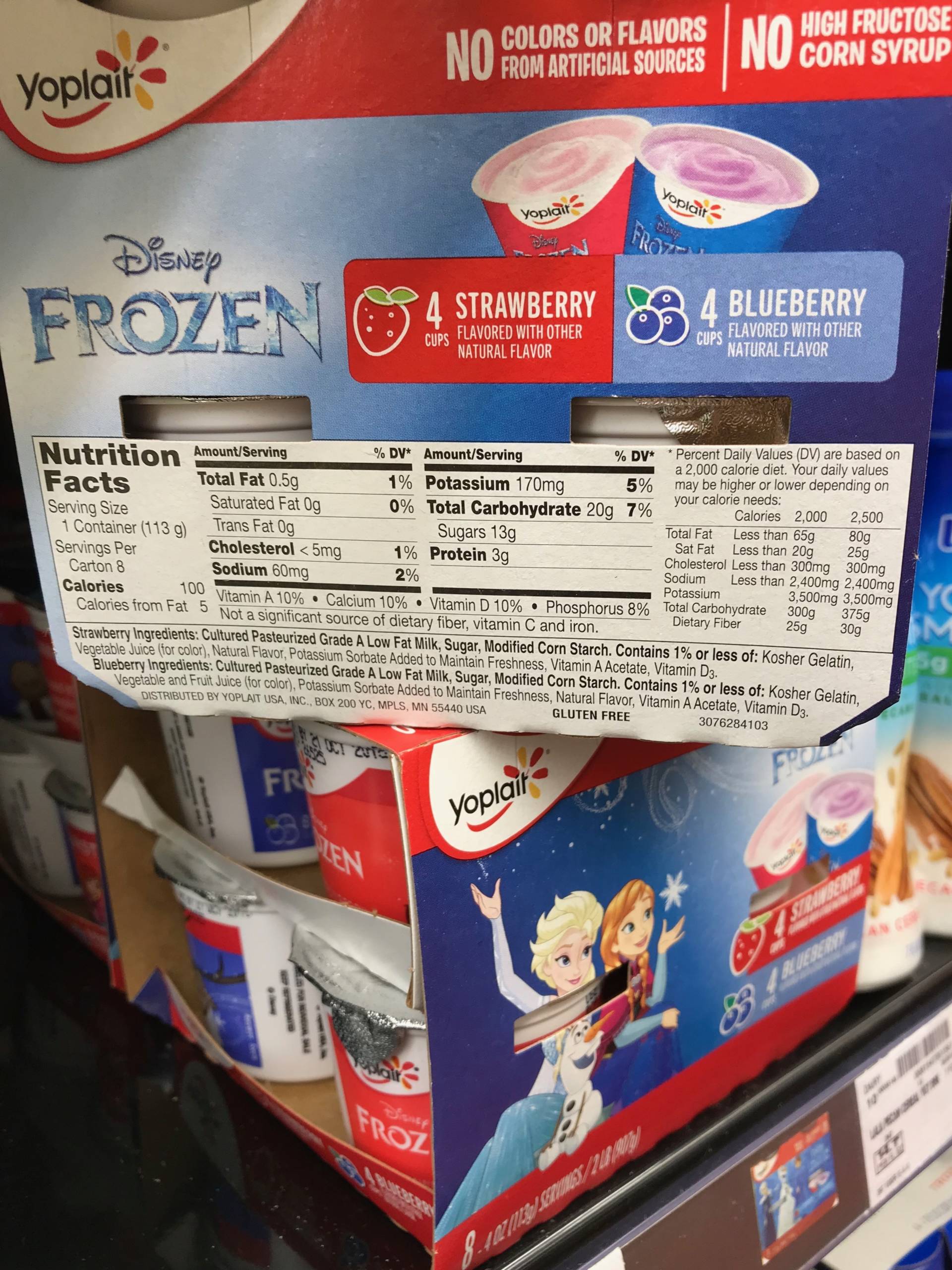 Yogurts found in a U.S. supermarket have similar amounts of sugar to those found in U.K. stores. And experts say those sugars can add up quickly.