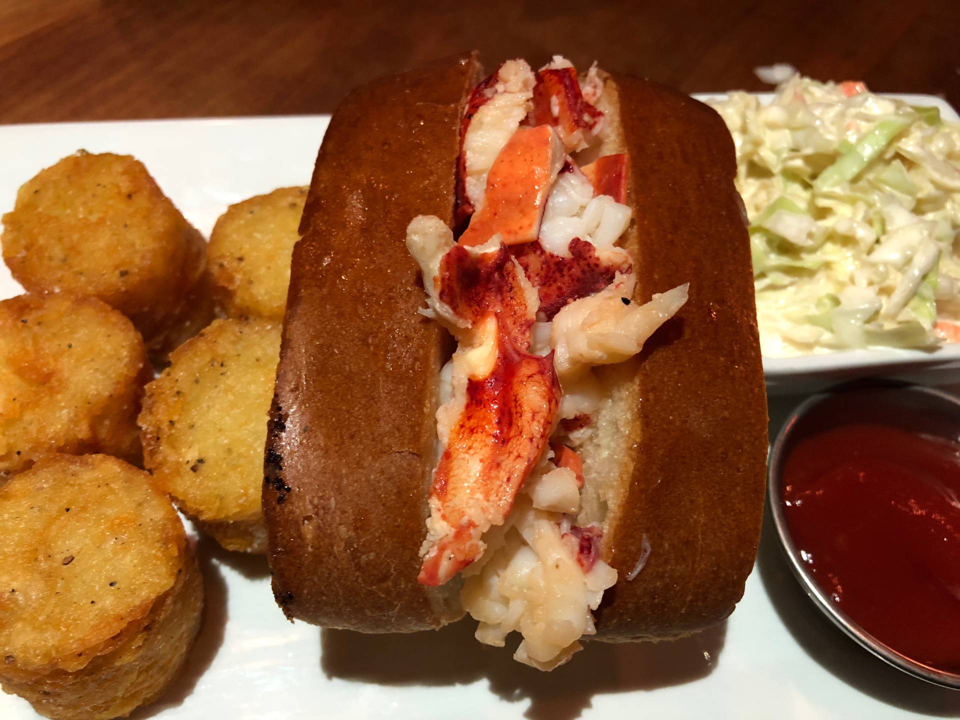 Butter-based lobster roll at Anchor & Hope