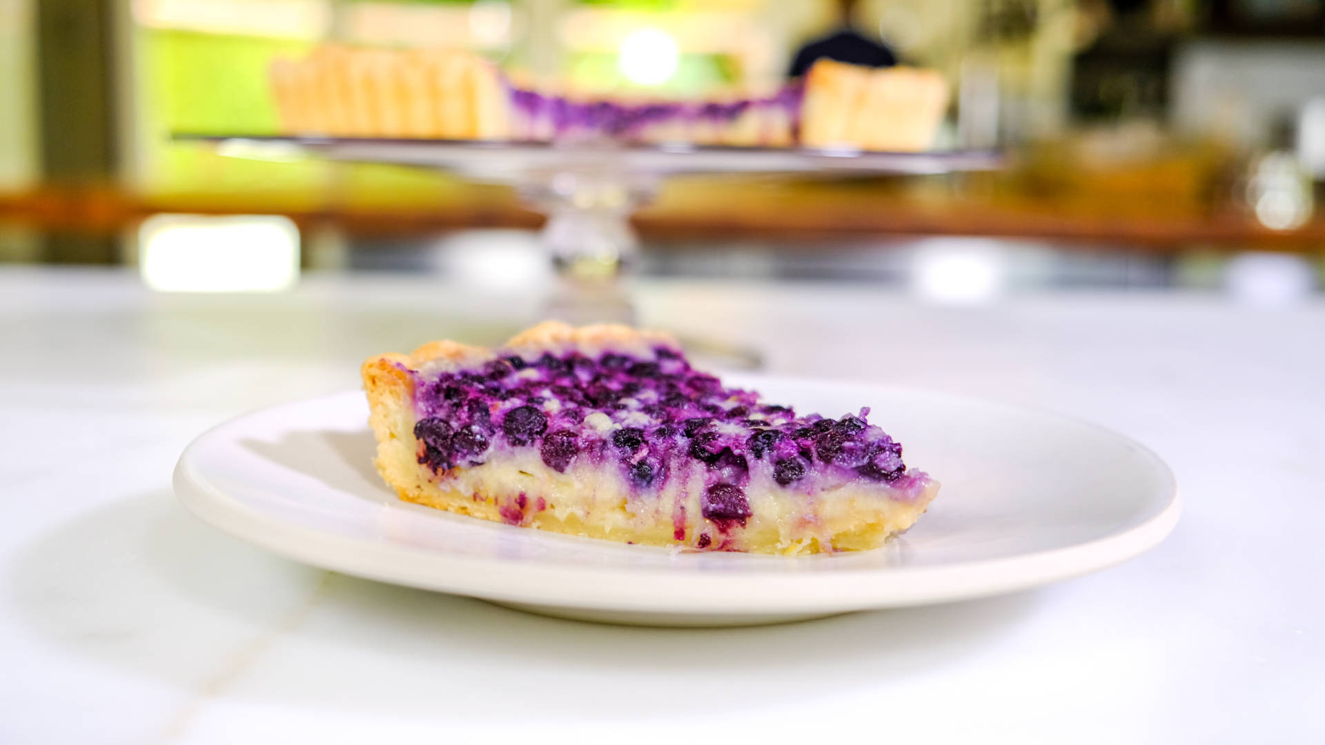 Wild blueberries and lemon make this tart a real treat.
