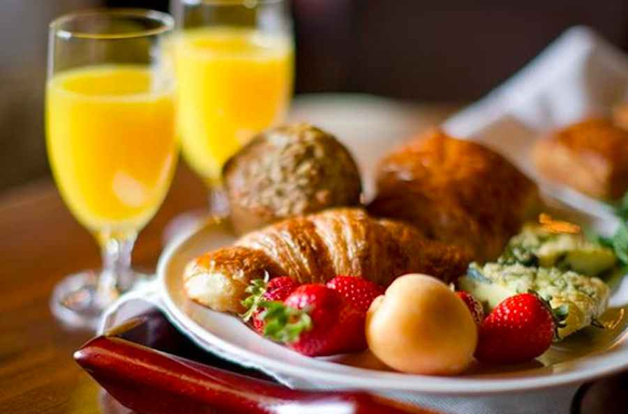 Heap your plate with fruits, pastries, seafood, meats, and more at Cavallo Point's Easter buffet brunch.