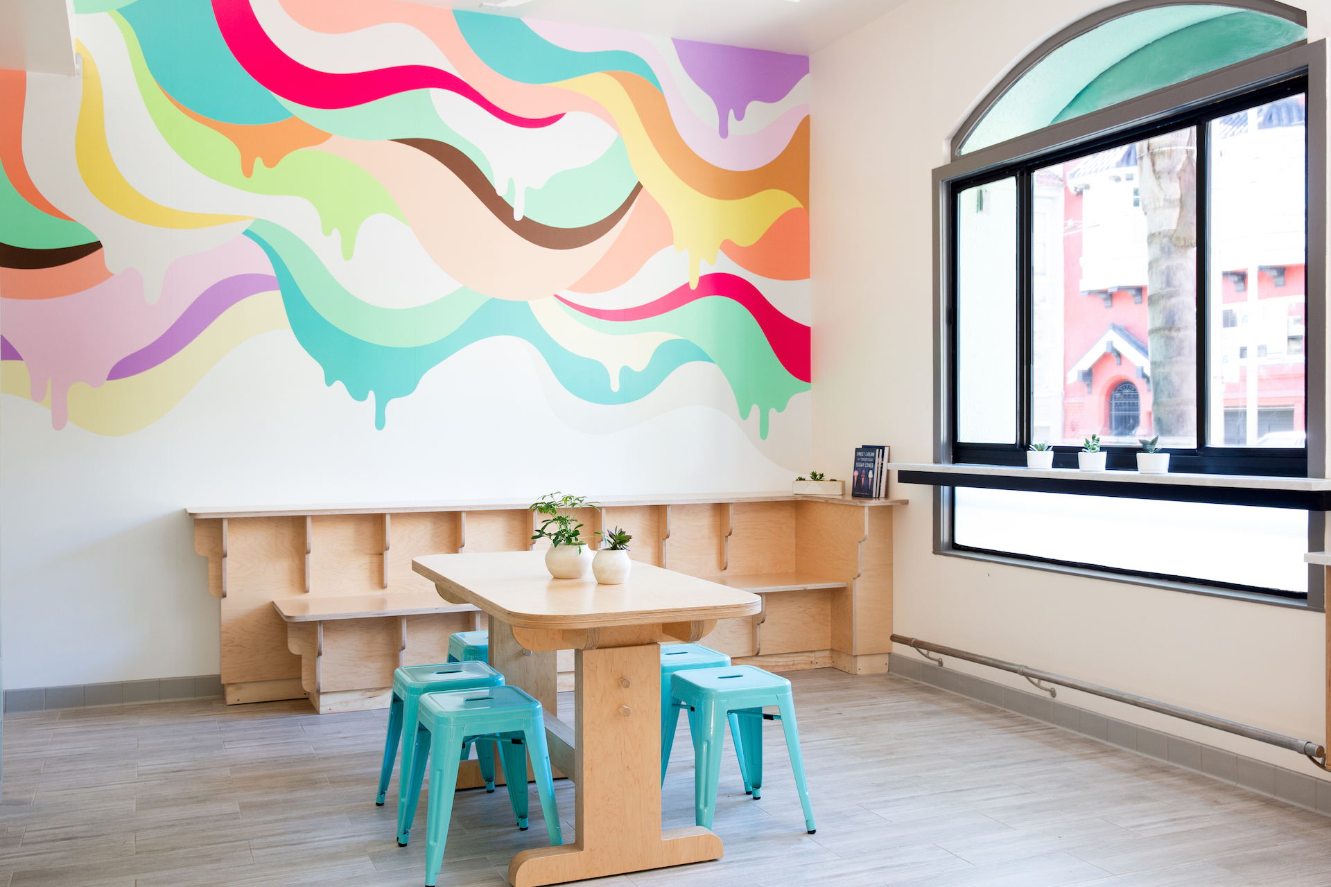 Bi-Rite Creamery's vibrant new ice cream-inspired mural