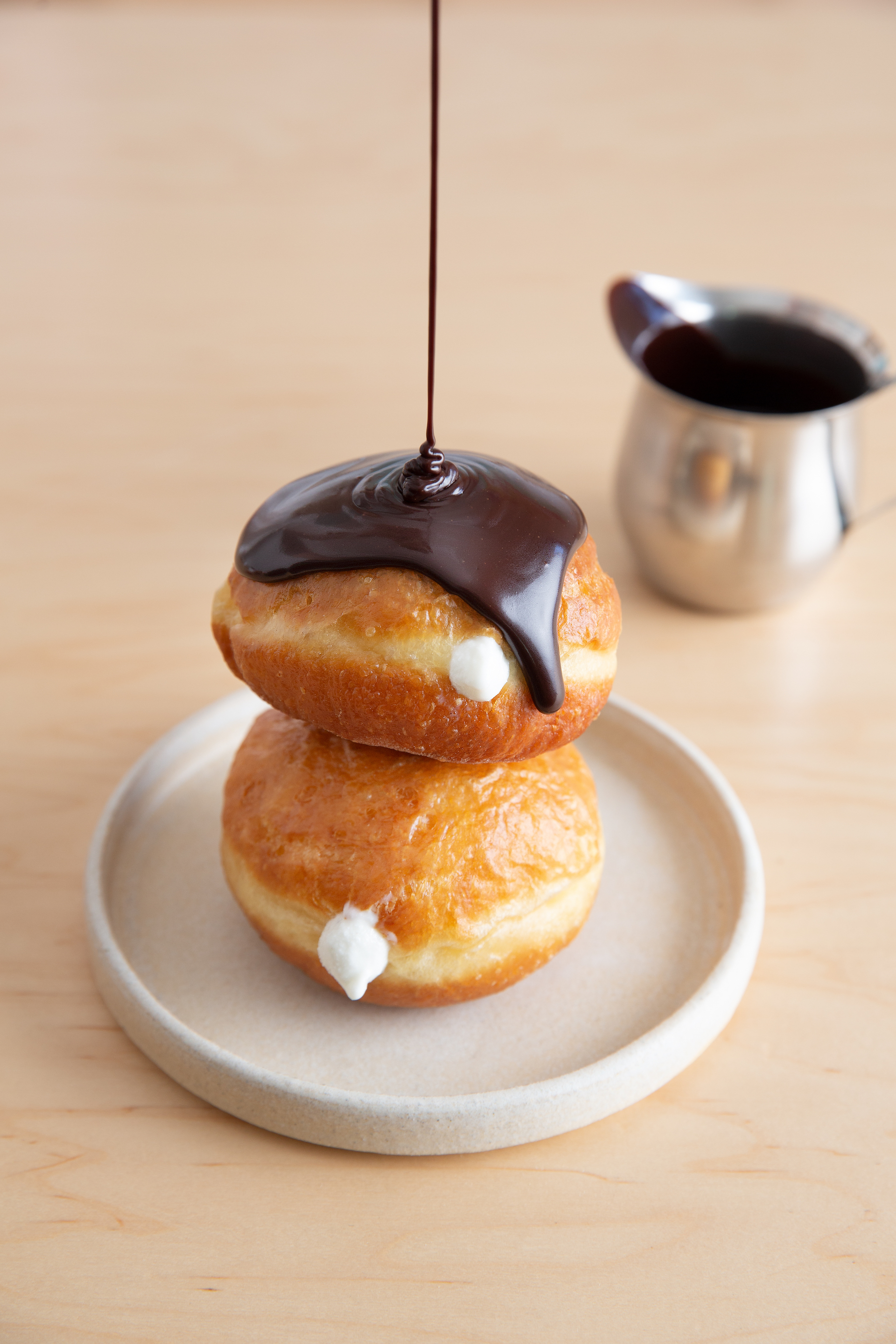 The new Soft Serve Stuffed Donuts feature brioche donuts from Mr. Holmes Bakehouse.