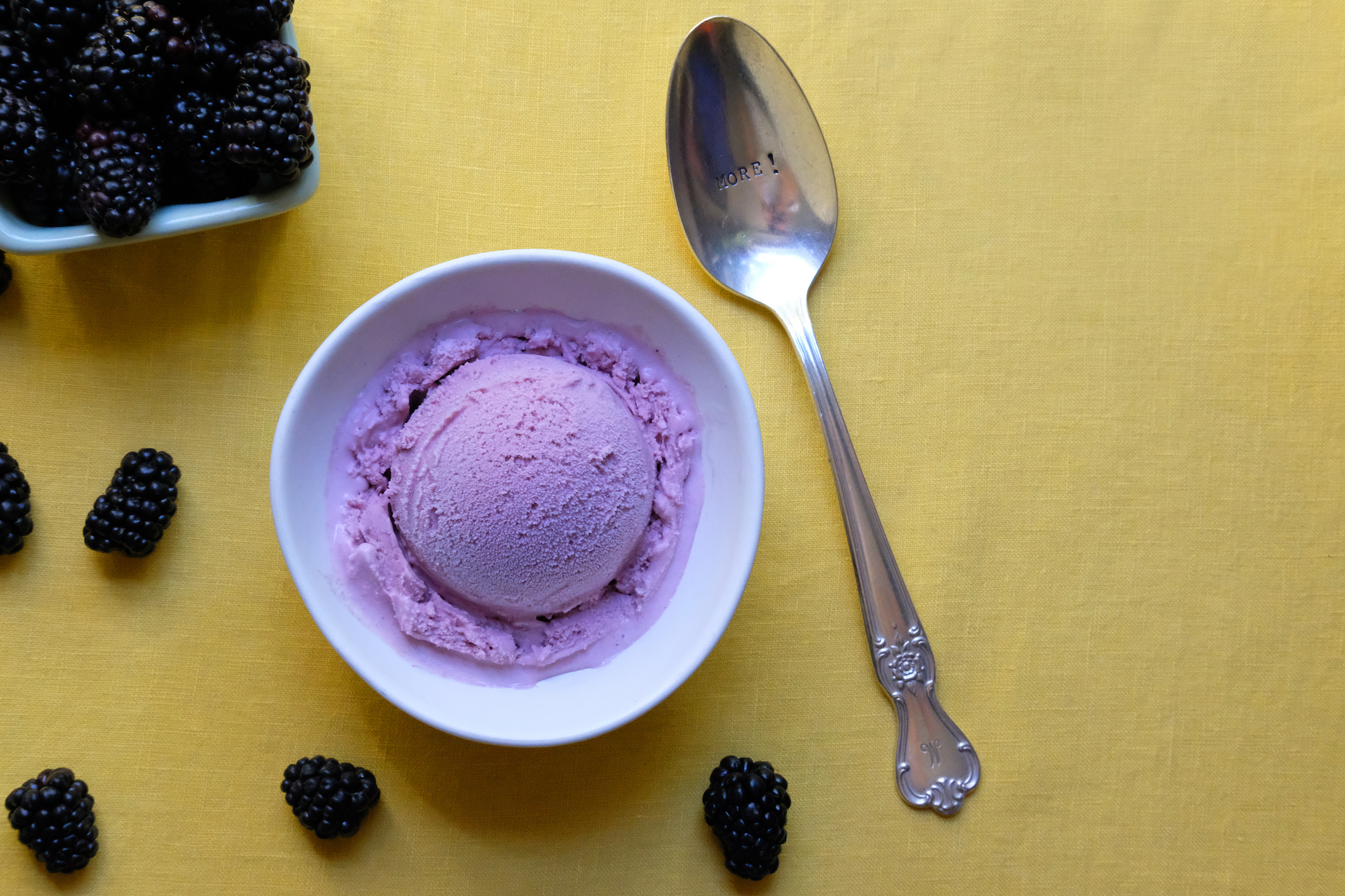 The Juanita MORE! ice cream flavor features blackberry, ginger and whiskey.