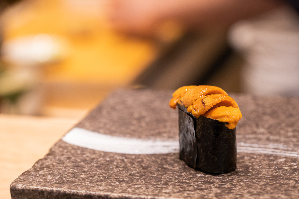More melt-in-your-mouth goodness comes with a round of sea urchin nigiri—smooth, rich, and buttery.