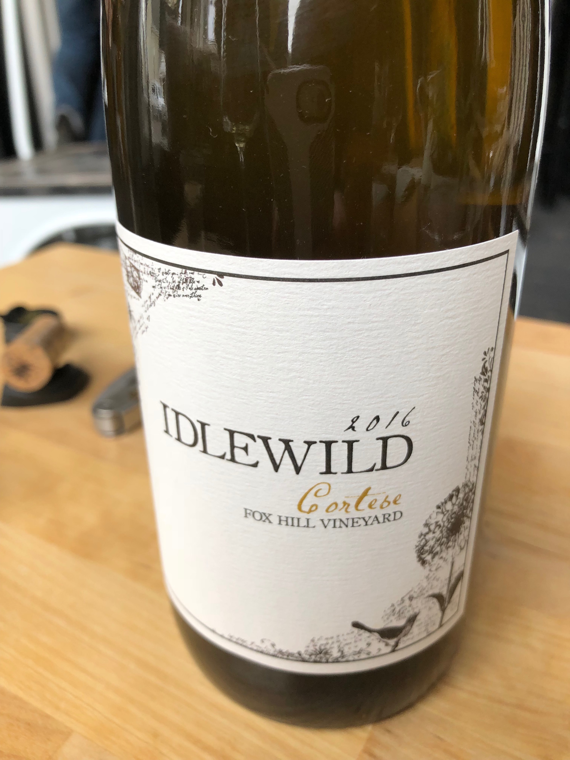 A 2016 Cortese at Idlewild Wines’ tasting room in Downtown Healdsburg