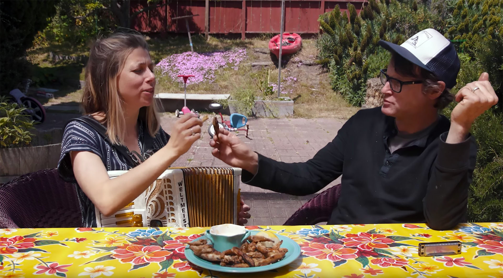 Kirk and Camilla Lombard toast the bounty of foraged smelt with one of their favorite recipes, "fries with eyes."