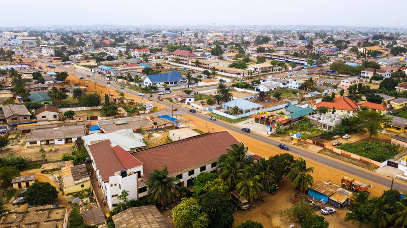 This neighborhood, on the outskirts of Ghana's capital Accra, is home to 5-year-old Herbert Agbavor. Private preschools have been popping up every few blocks.