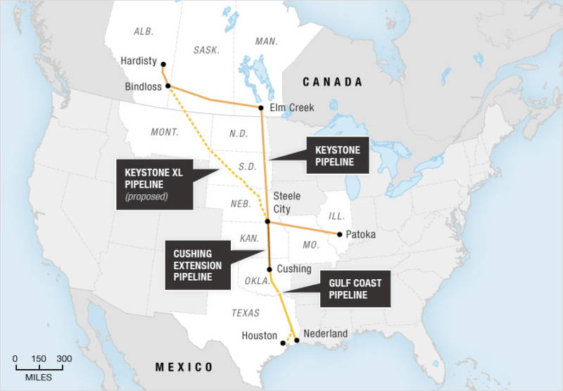 Proposed and Existing TransCanada Pipelines.