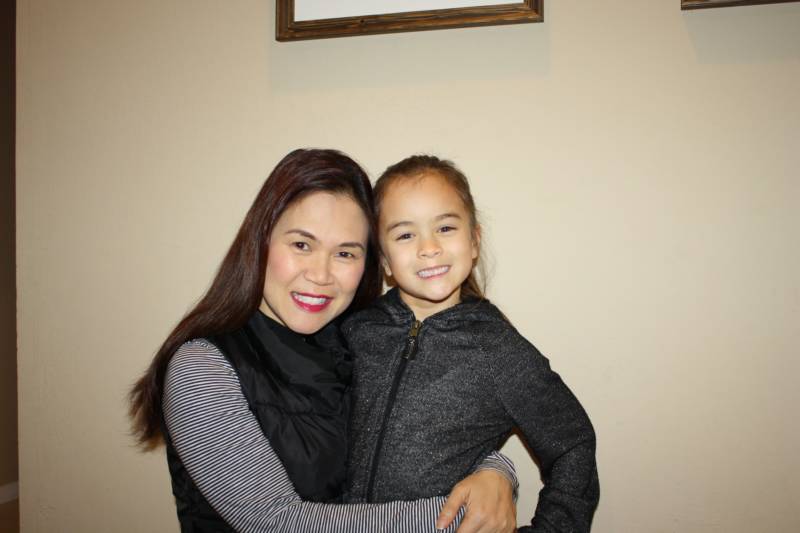 Hao Le, of San Jose, with her daughter, Quynh-Mai Duarte, 7.