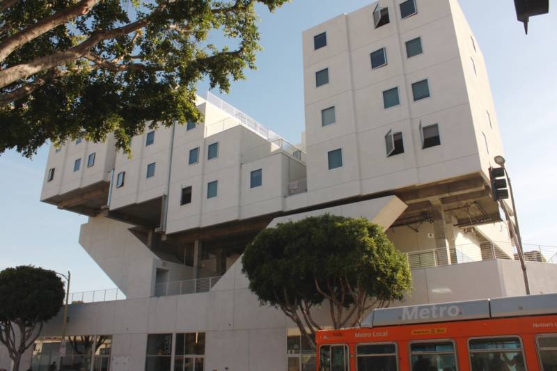 One of a number of permanent supportive housing complexes in downtown Los Angeles complexes that rely in part on rental subsides for formerly homeless tenants .