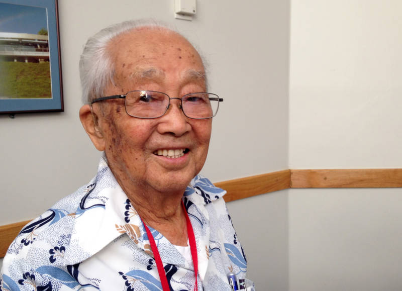 Riichi Fuwa, 98, drove a tractor on the farm at the Tule Lake Segregation Center. Of his time there, he recalls 'You were more number than name.'
