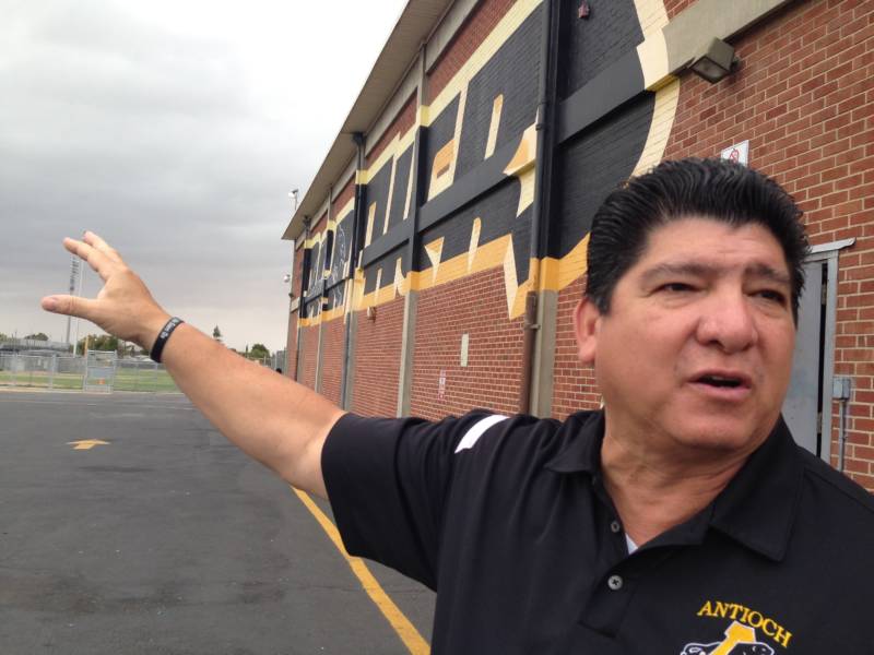 Louie Rocha graduated from Antioch High School in 1979 and became principal of the school in 2006.