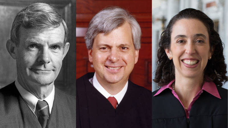Judge William C. Canby, Jr., Judge Richard R. Clifton and Judge Michelle T. Friedland (L-R).